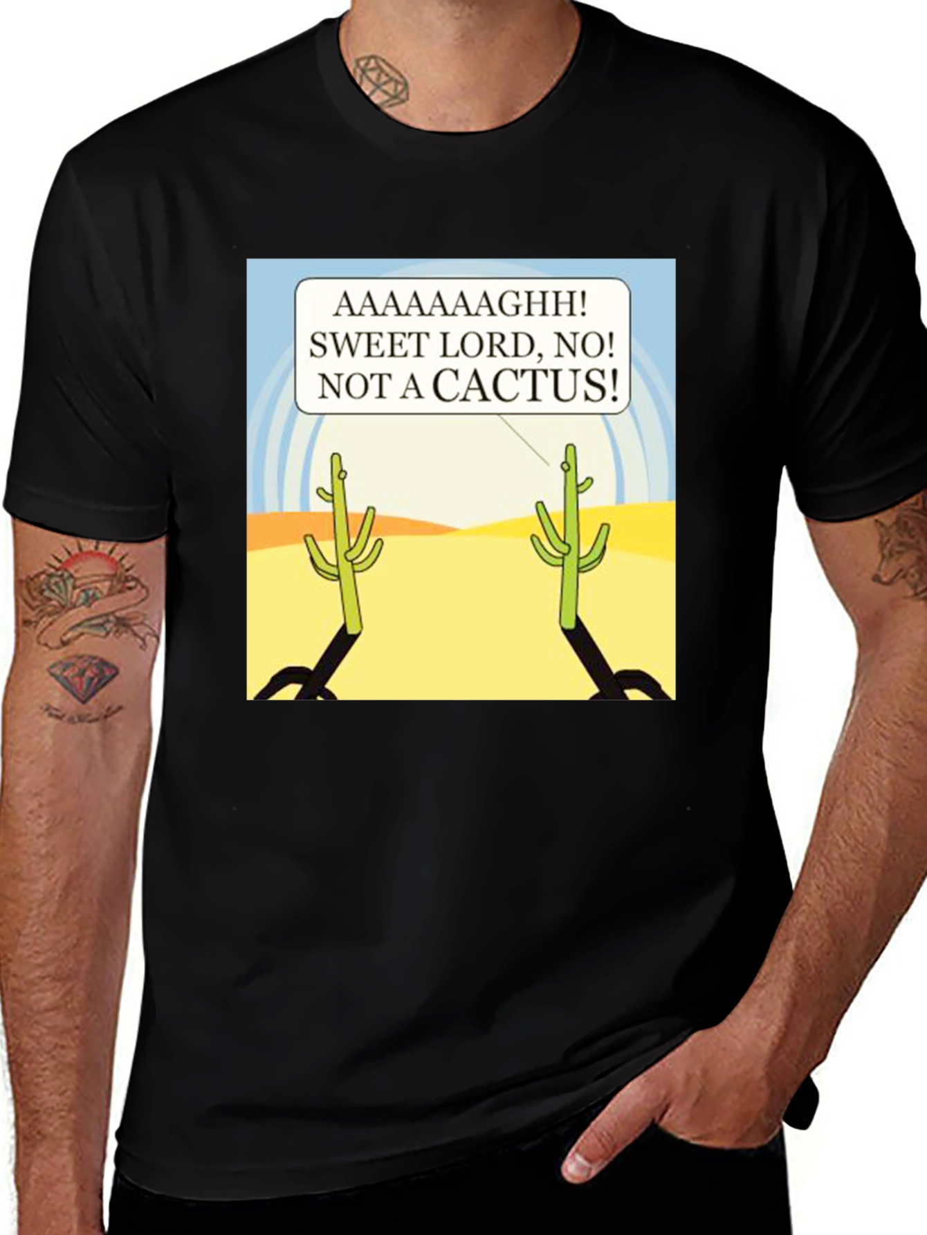 Variant 5 of Funny "Not A Cactus" Graphic Tee - Novelty T-Shirt