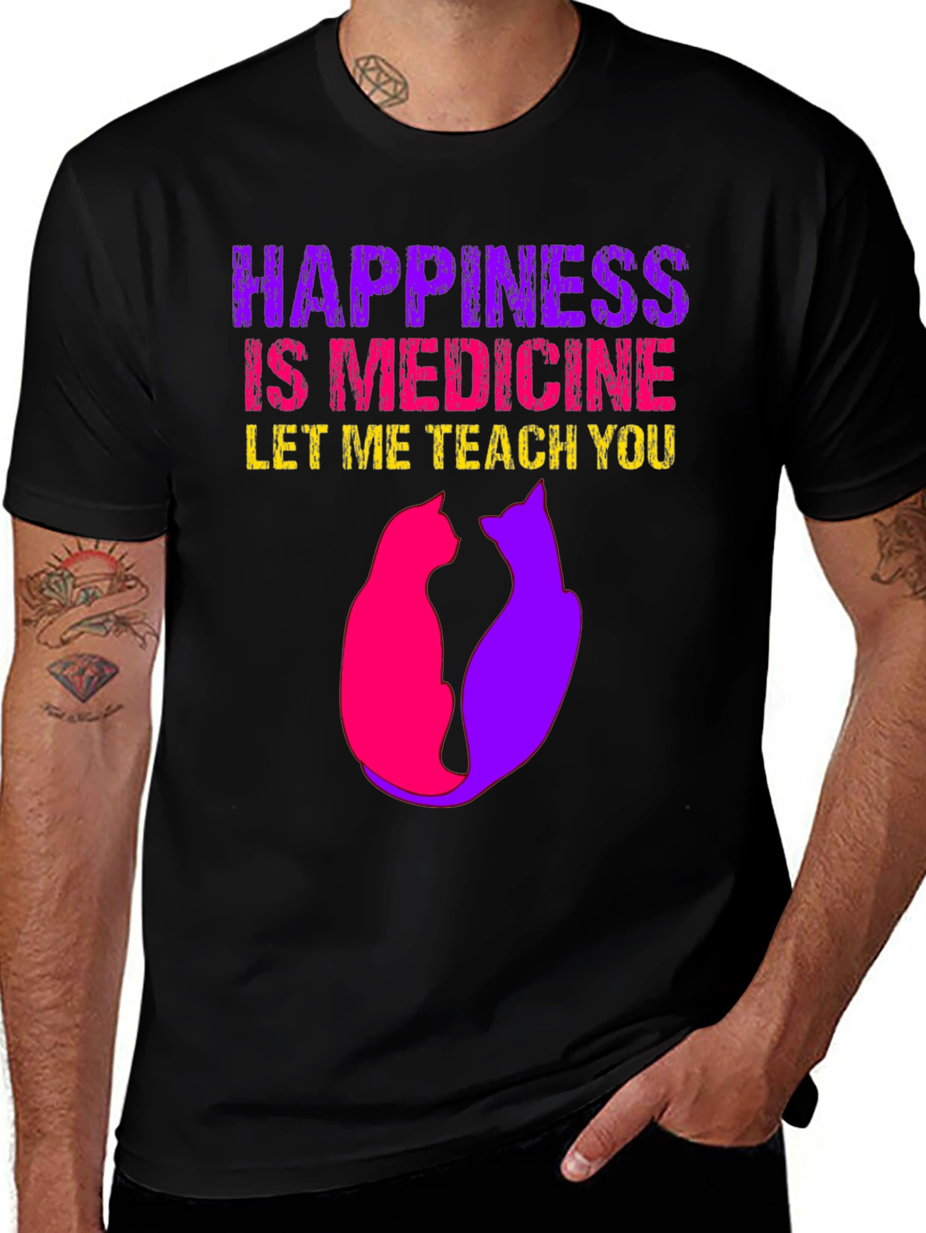 Variant 25 of Happiness is Medicine Graphic Tee