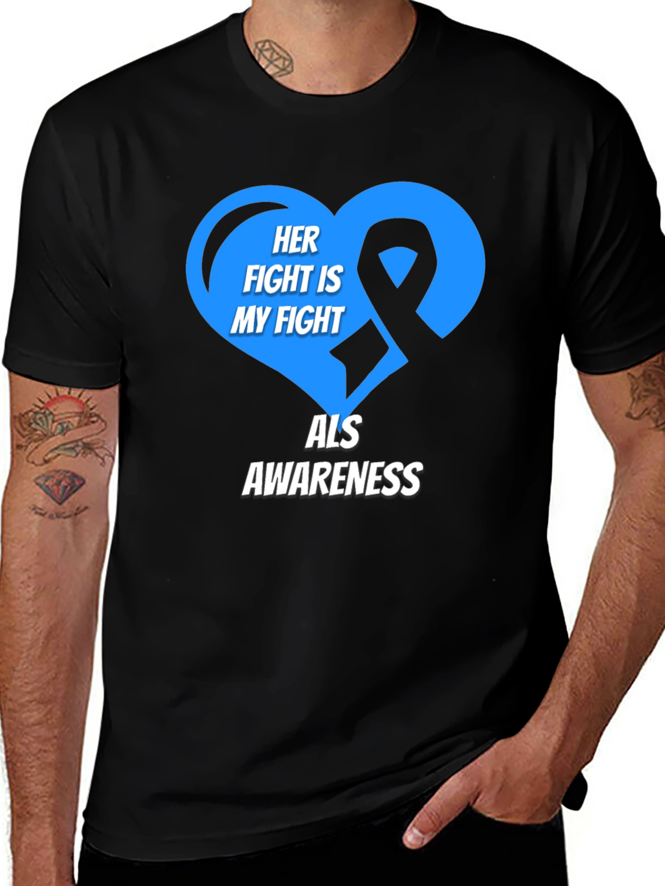 ALS Awareness T-Shirt - Her Fight is My Fight