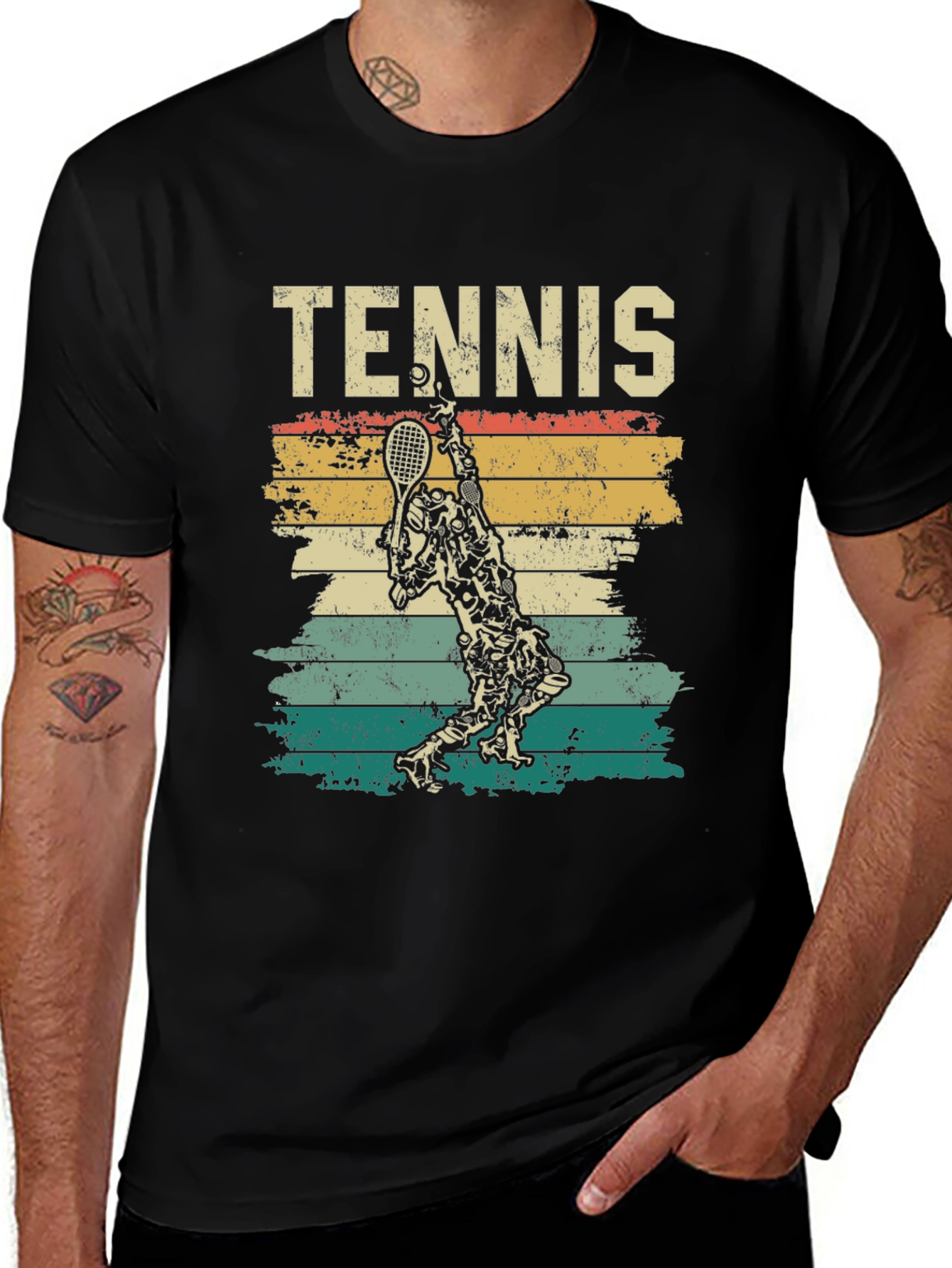 Variant 9 of Vintage Tennis Player Graphic Tee