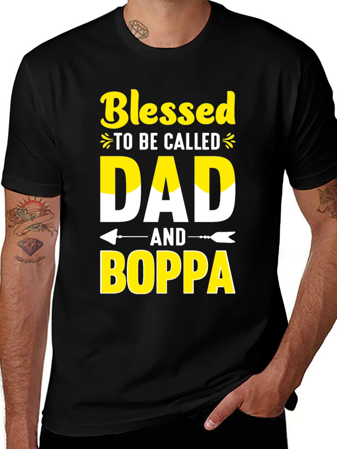 Variant 15 of Blessed to be Called Dad and Boppa T-Shirt