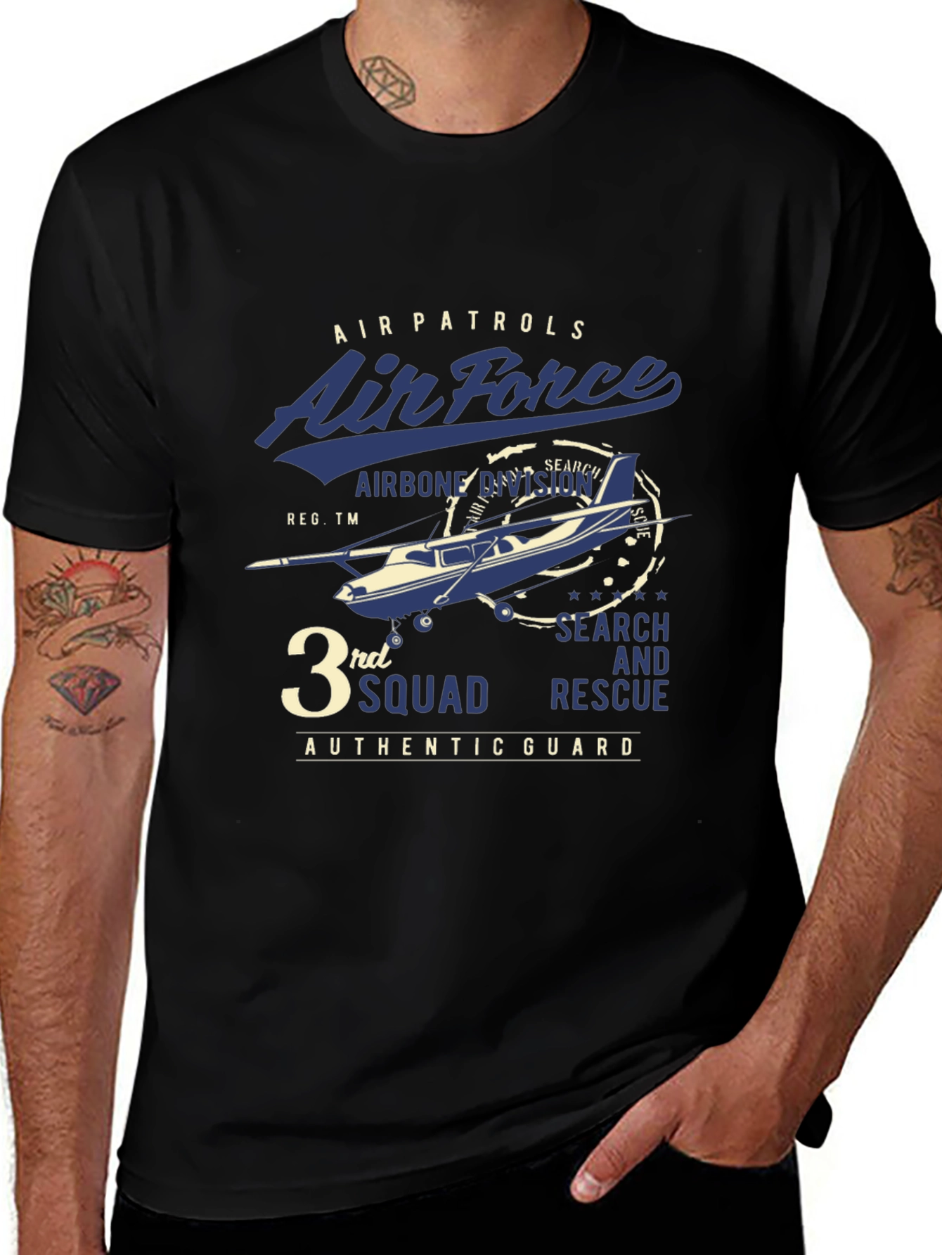 Variant 23 of Air Force 3rd Squad Graphic T-Shirt