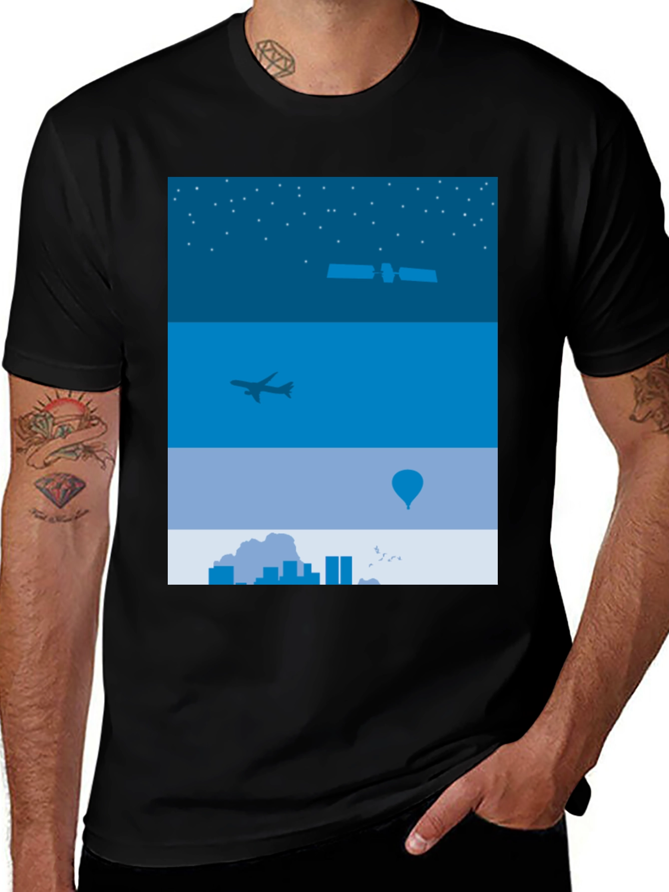 Variant 10 of Skyline Adventure Graphic Tee - Urban Design
