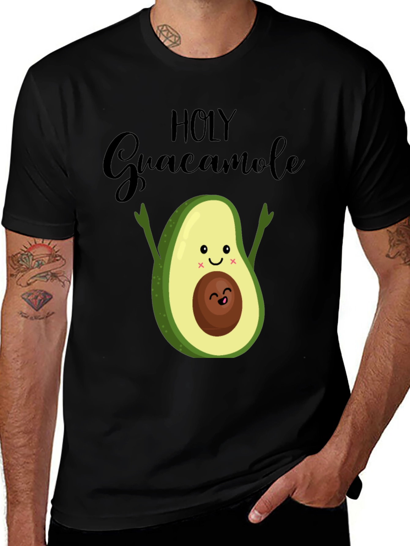 Holy Guacamole T-Shirt - Cute Avocado Design