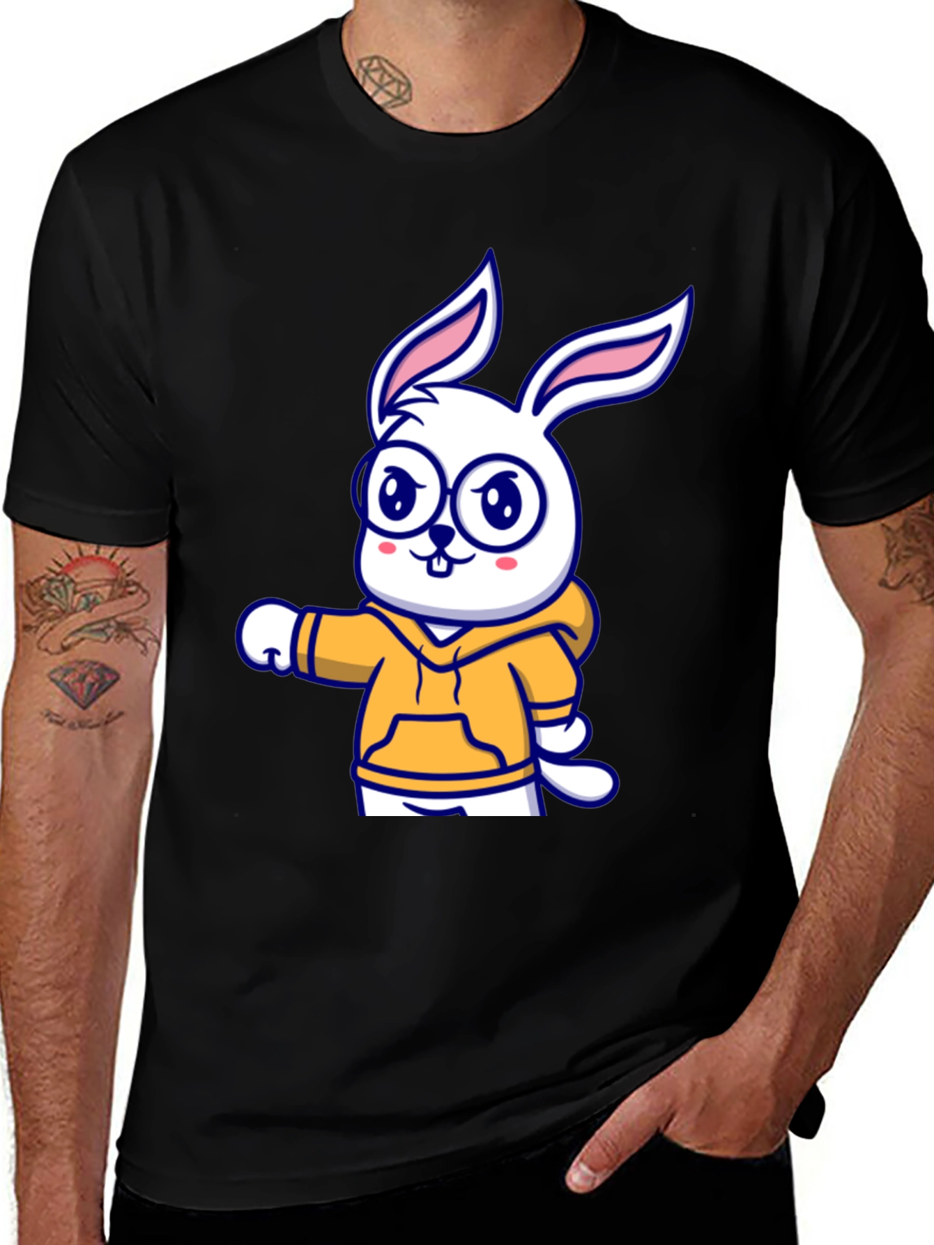Variant 11 of Cartoon Bunny Hoodie T-Shirt