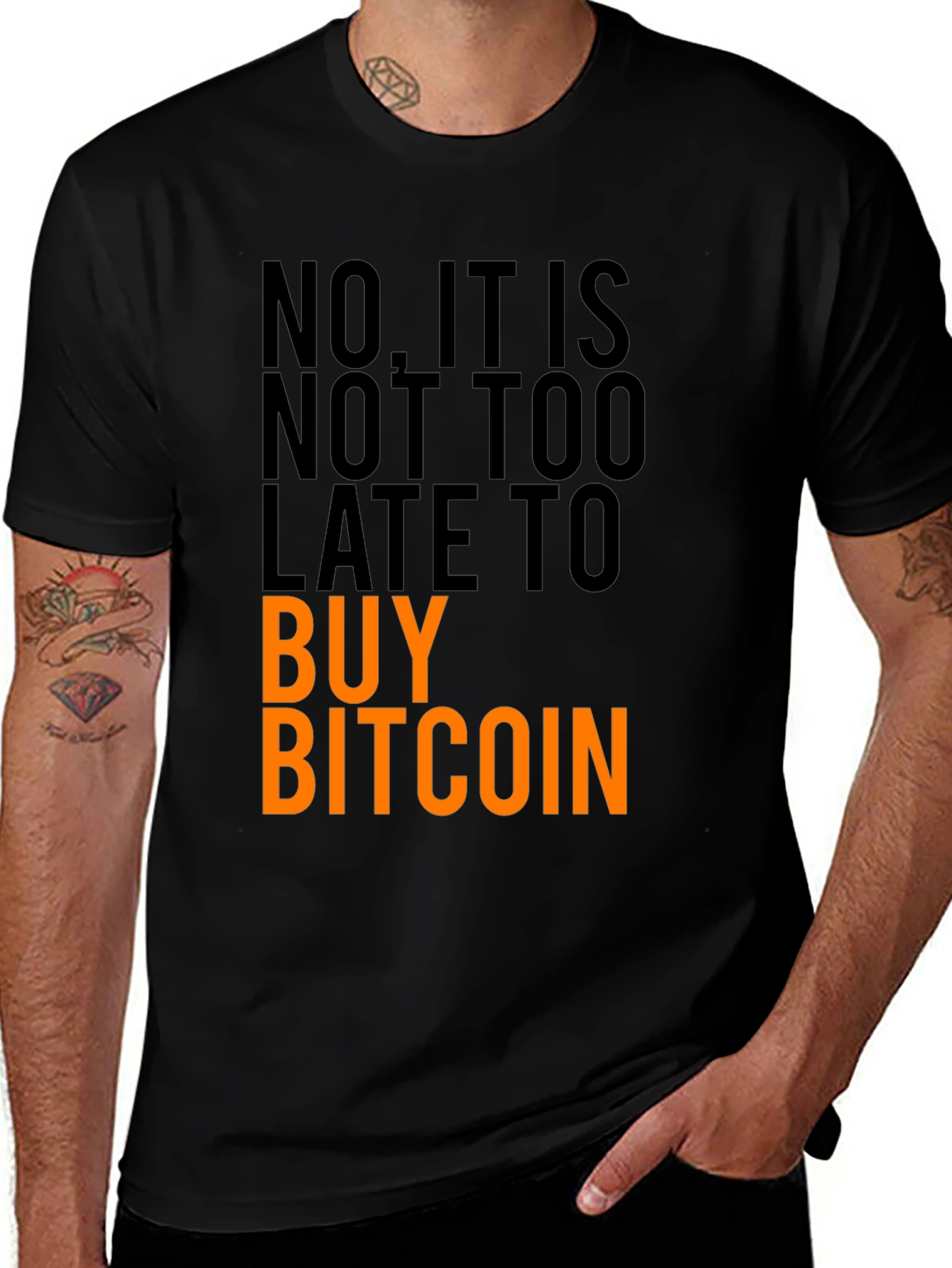 Variant 11 of Bitcoin Crypto T-Shirt: No It's Not Too Late!