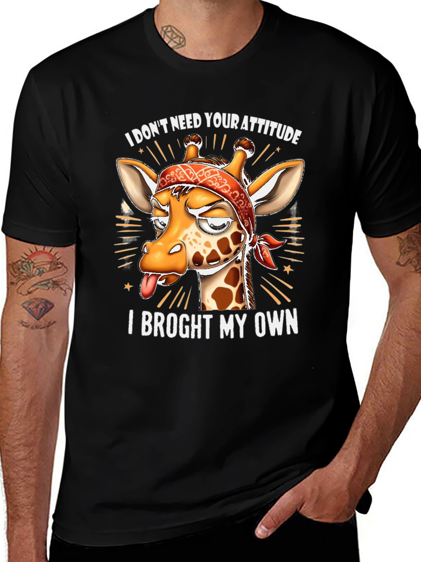 Variant 19 of Funny Giraffe Attitude T-Shirt