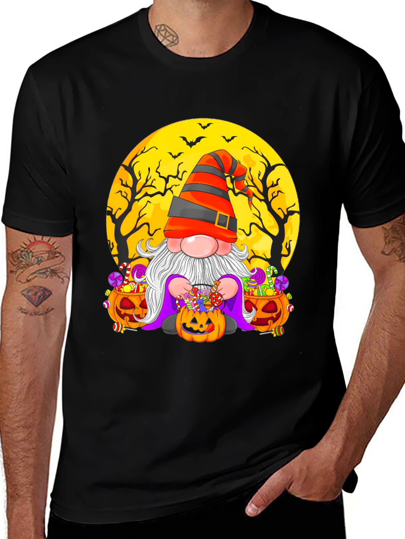 Halloween Gnome T-Shirt - Festive Fall Apparel