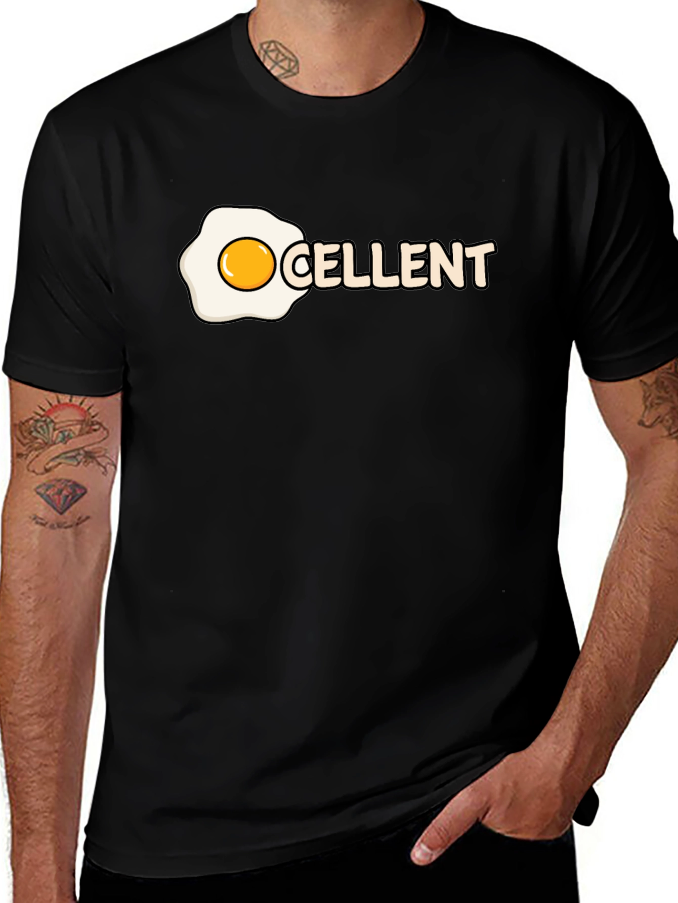 Excellent Egg Humor Graphic Tee