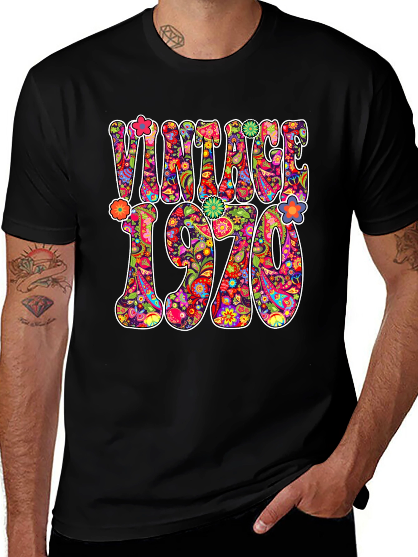 Variant 8 of Vintage 1970s Style Graphic Tee