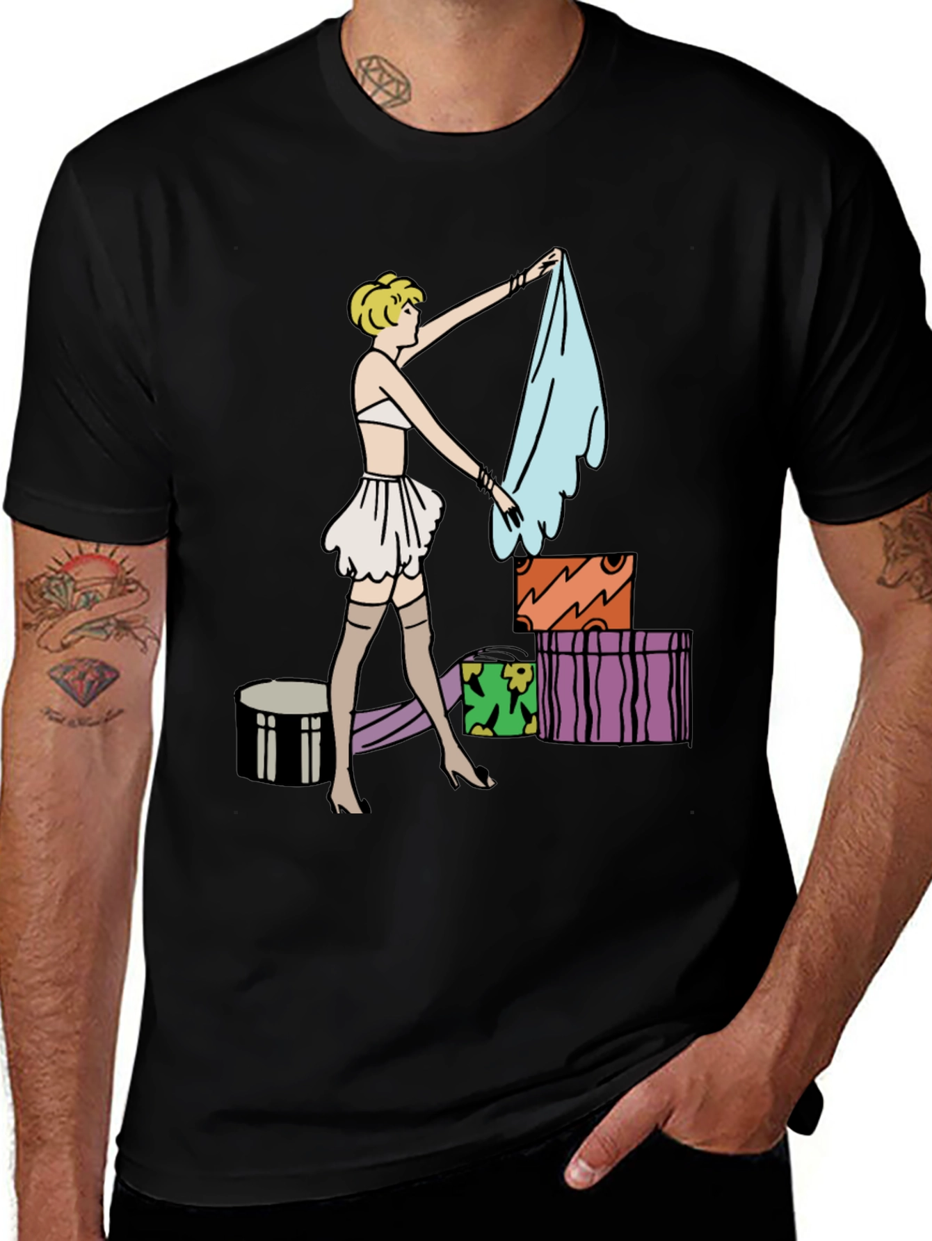 Variant 3 of Vintage Flapper Graphic Tee - Stylish Unisex T-Shirt