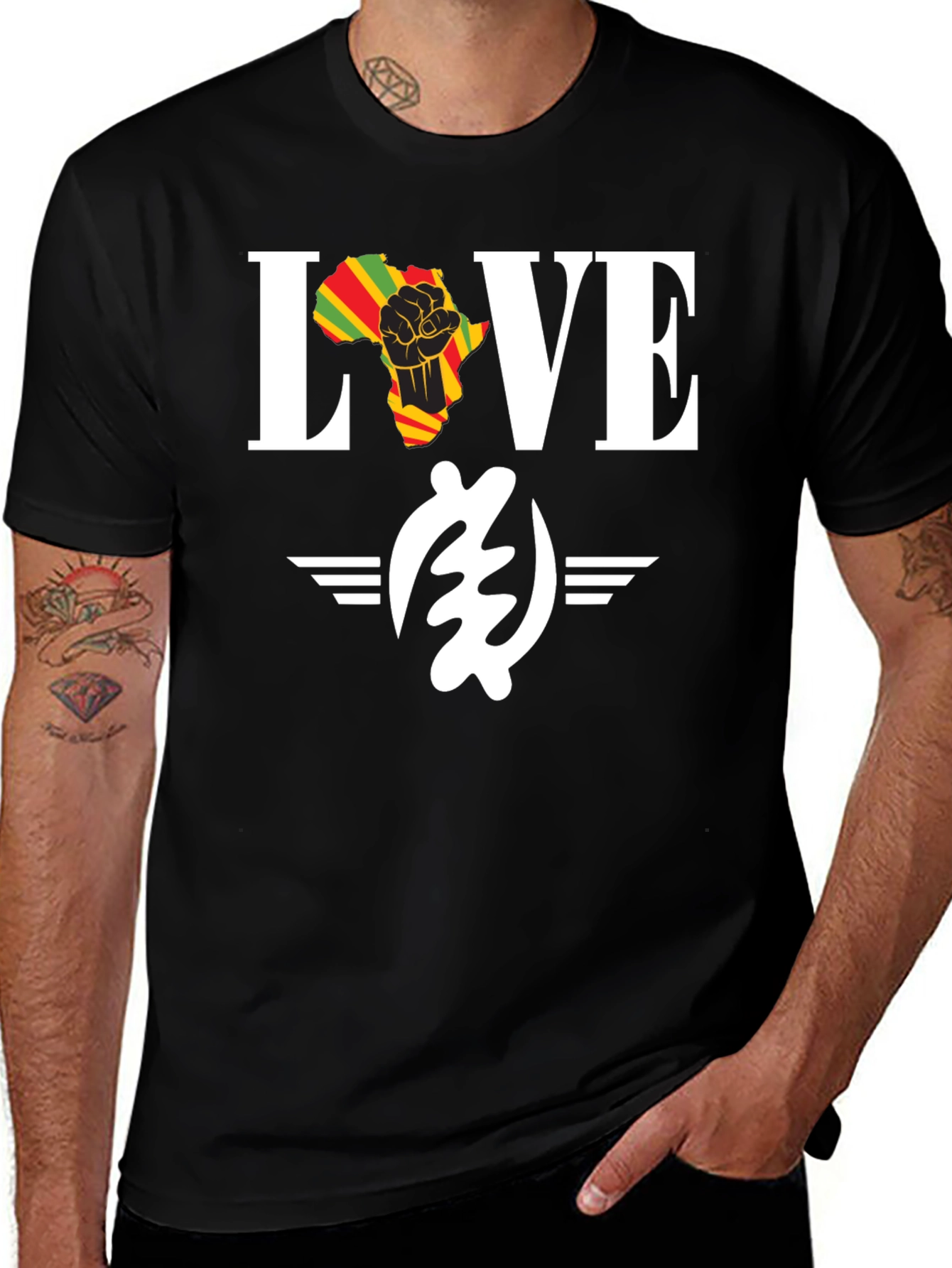 Love Africa Black History Month T-Shirt