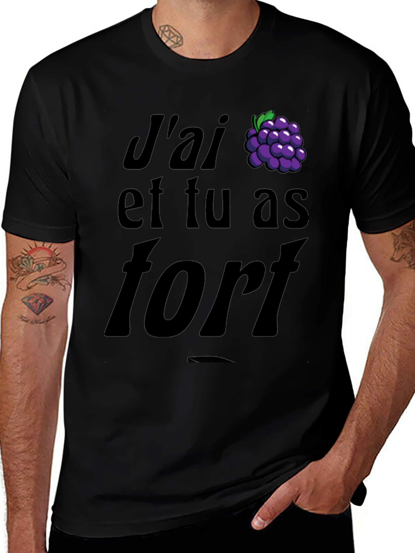 Variant 21 of "J'ai Raisin et tu as fort" Graphic T-Shirt