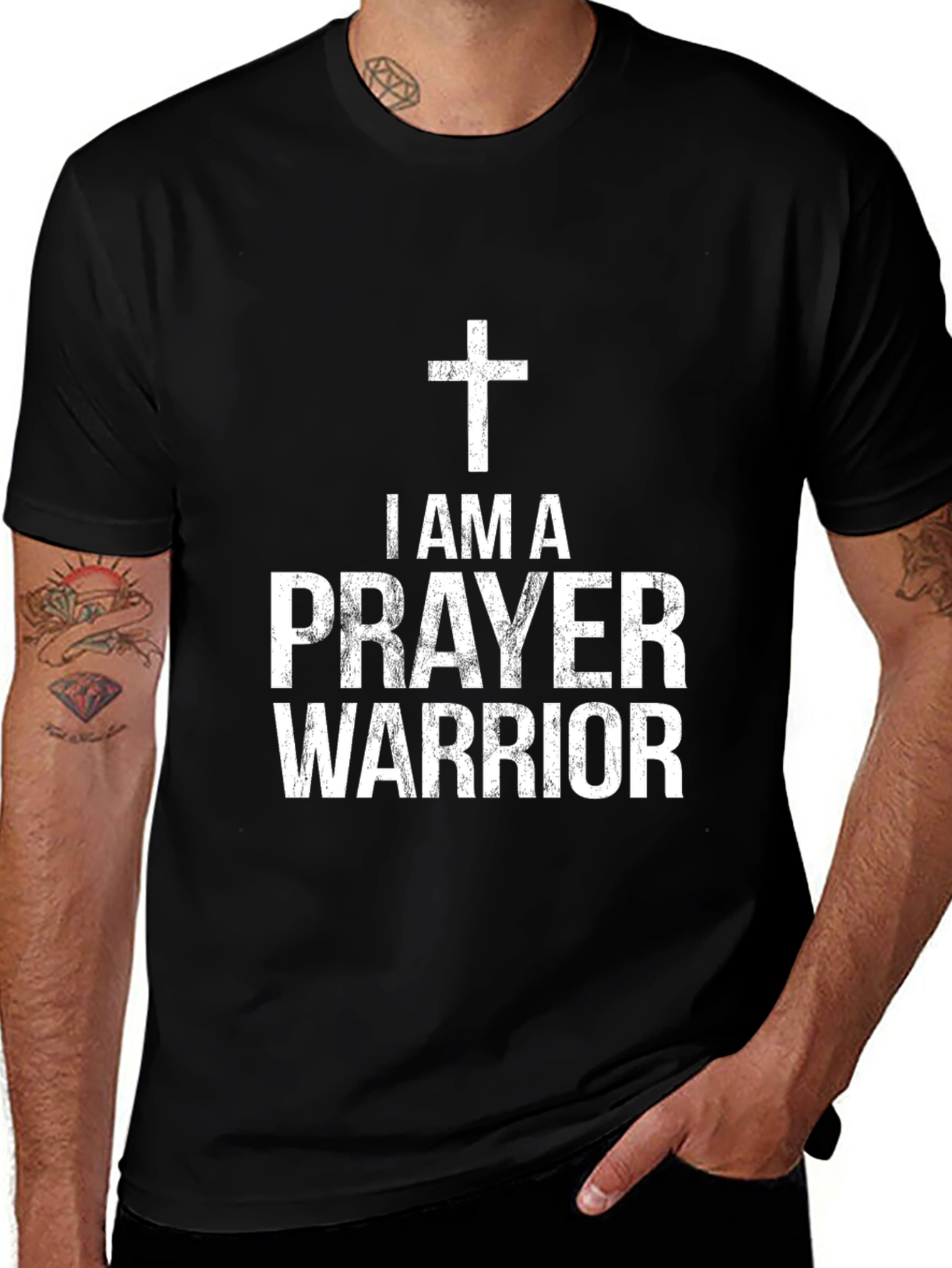 I AM A PRAYER WARRIOR Religious Christian T-Shirt