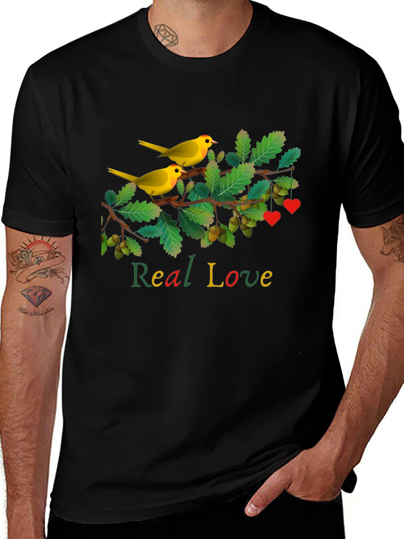Real Love Bird Branch Graphic Tee