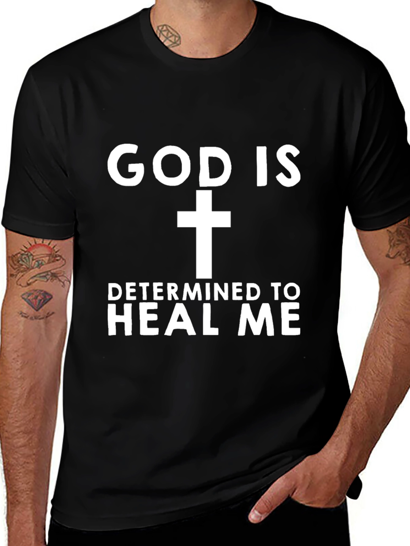 Variant 25 of God Is Determined To Heal Me Graphic T-Shirt