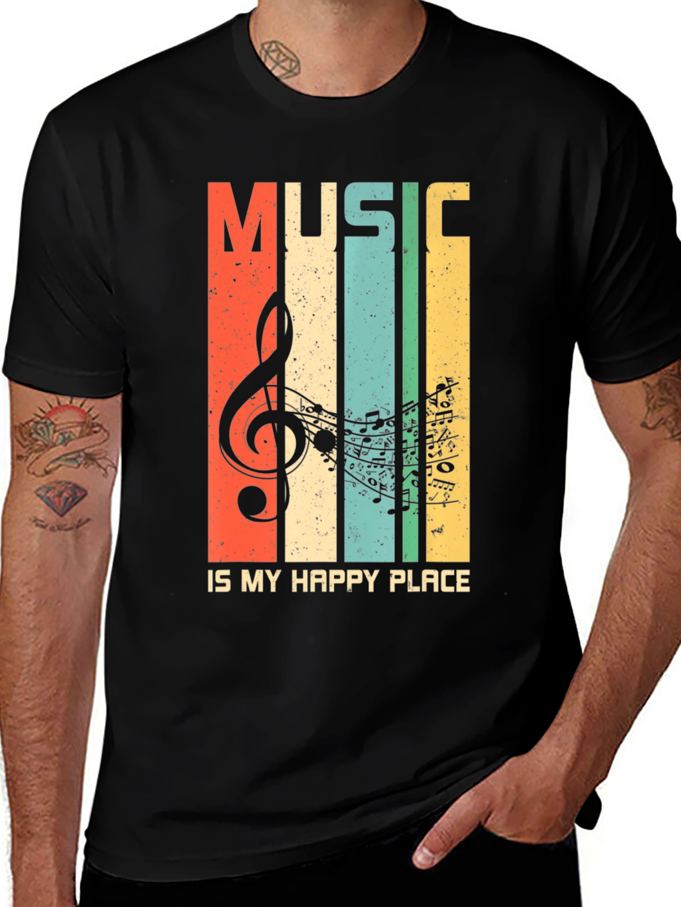 Variant 25 of Music Is My Happy Place T-Shirt