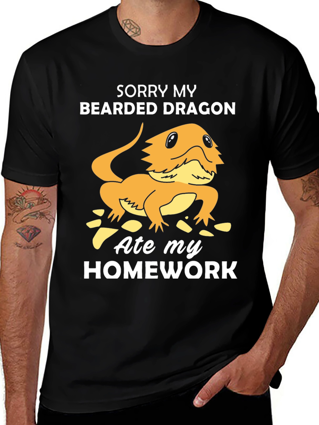 Variant 3 of Bearded Dragon Homework T-Shirt