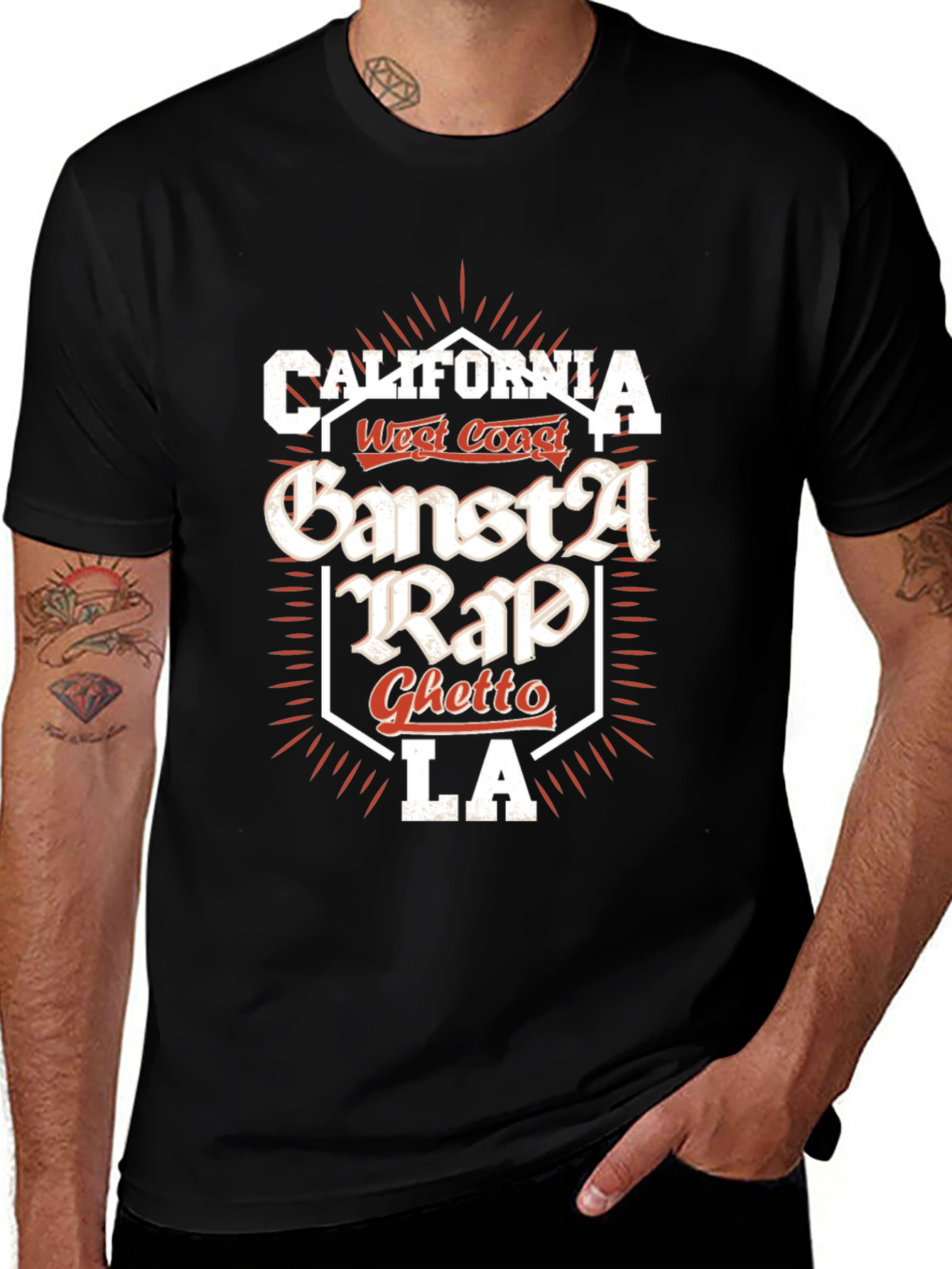 Variant 29 of California Gangsta Rap Graphic Tee
