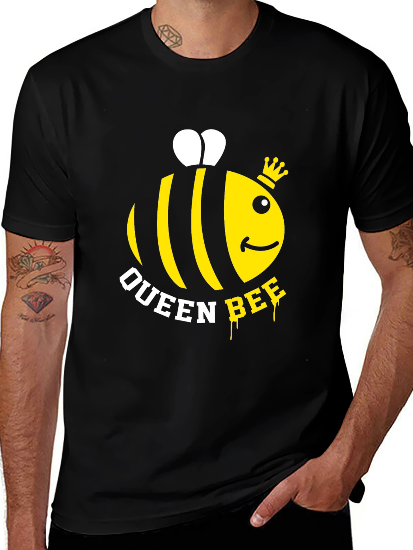 Variant 5 of Queen Bee Graphic T-Shirt - Trendy Casual Wear