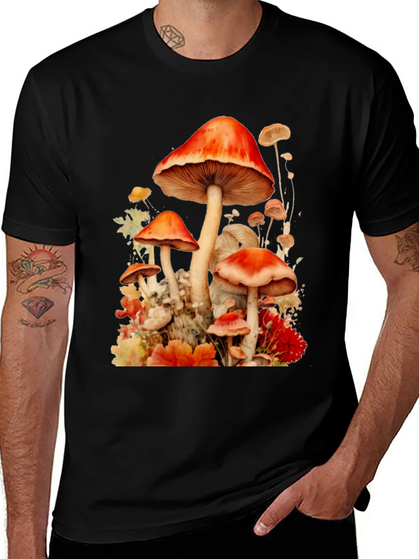 Variant 26 of Mushroom Watercolor T-Shirt