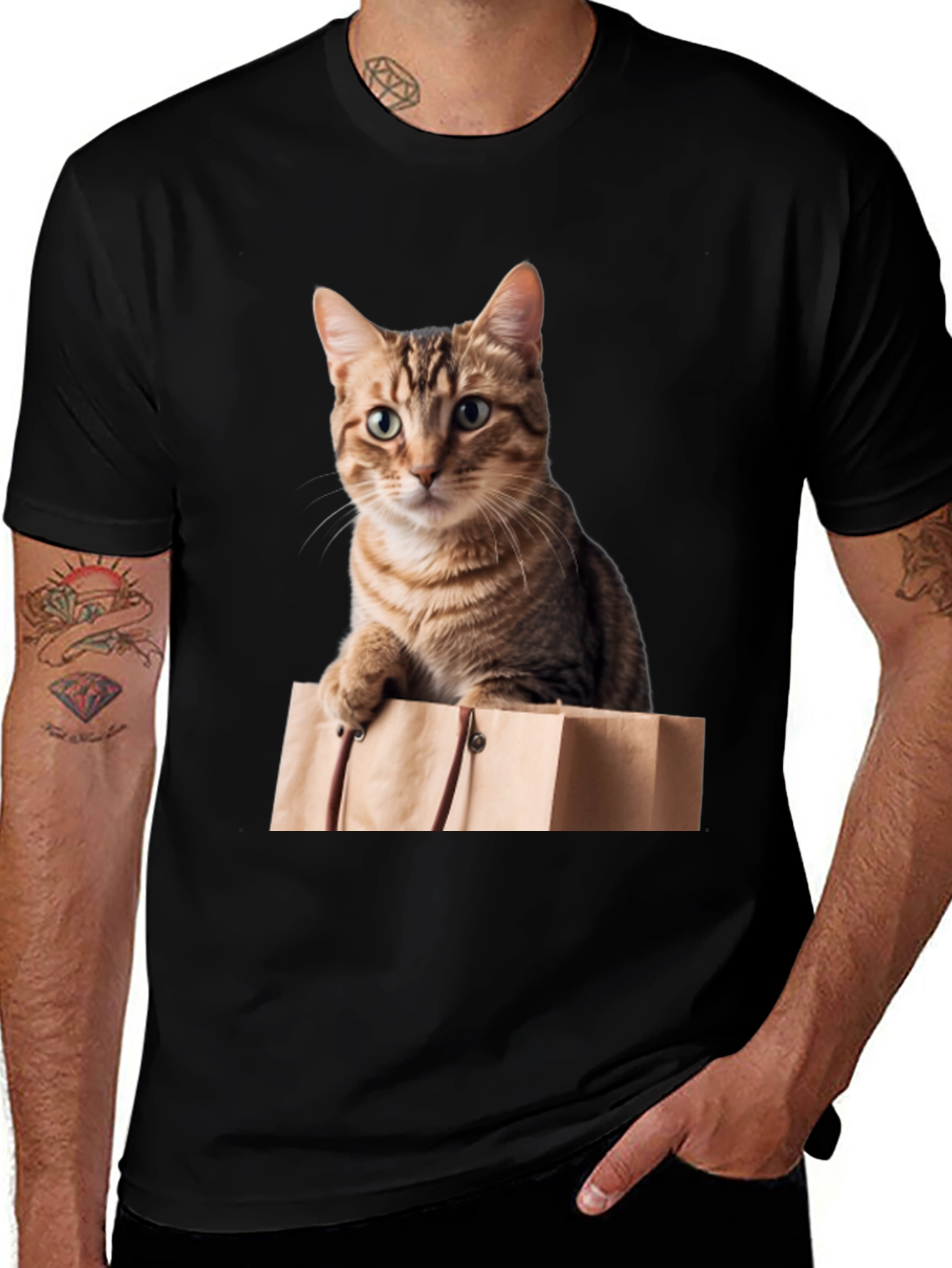 Variant 3 of Cat in Bag Graphic T-Shirt