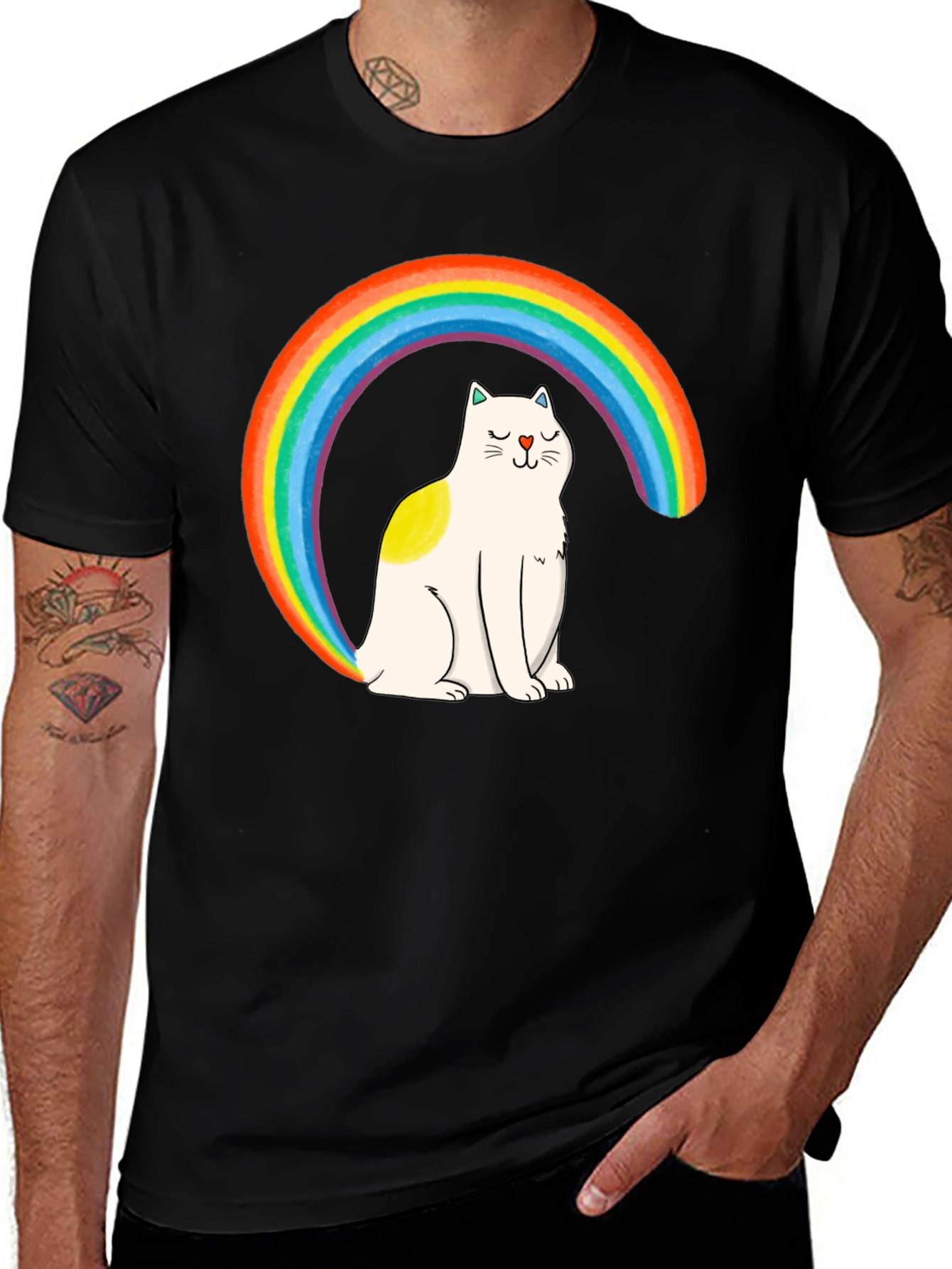 Variant 15 of Rainbow Cat Graphic T-Shirt