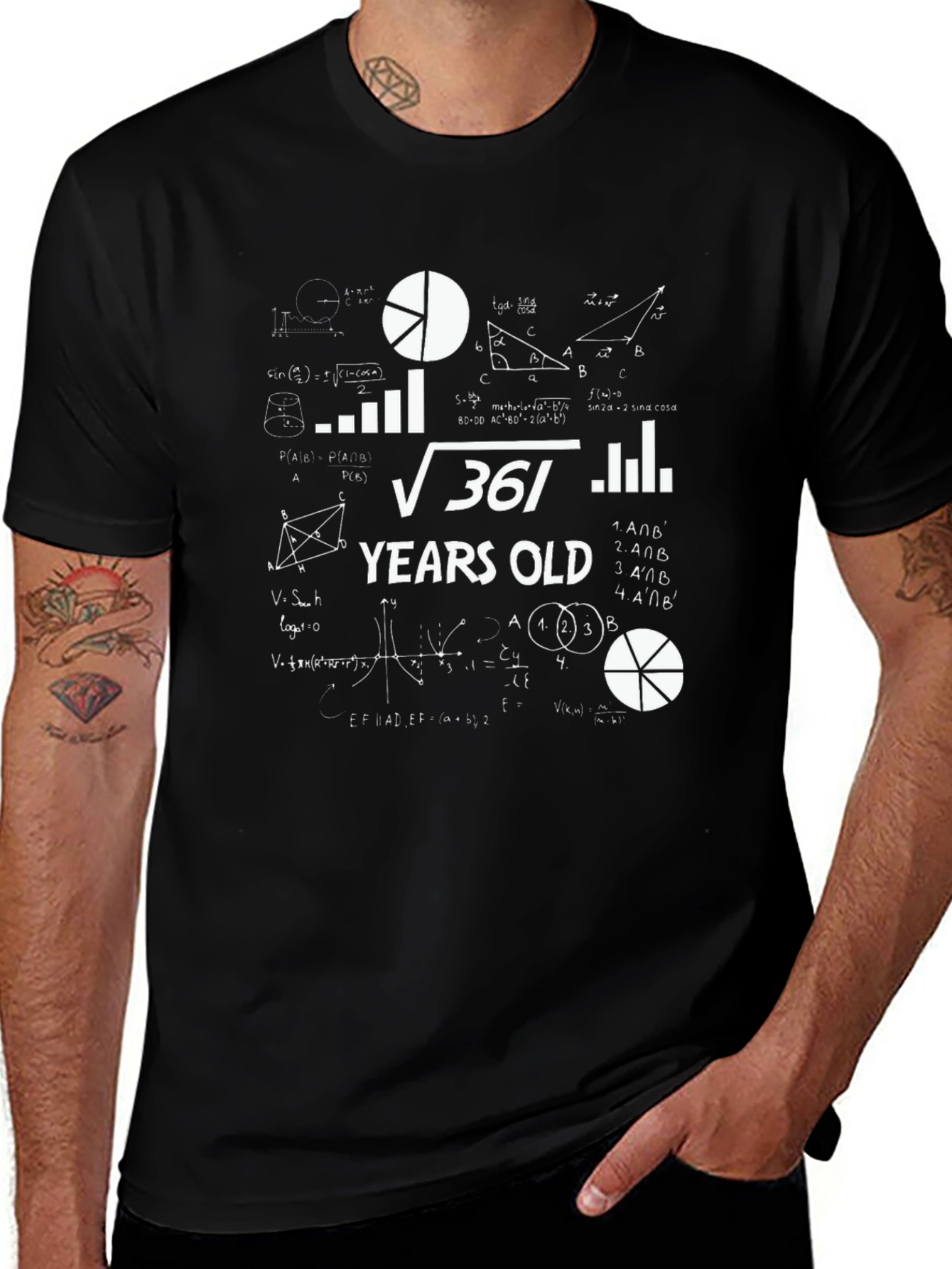 Variant 23 of Math 19th Birthday T-Shirt - 19 Years Old Funny Gift