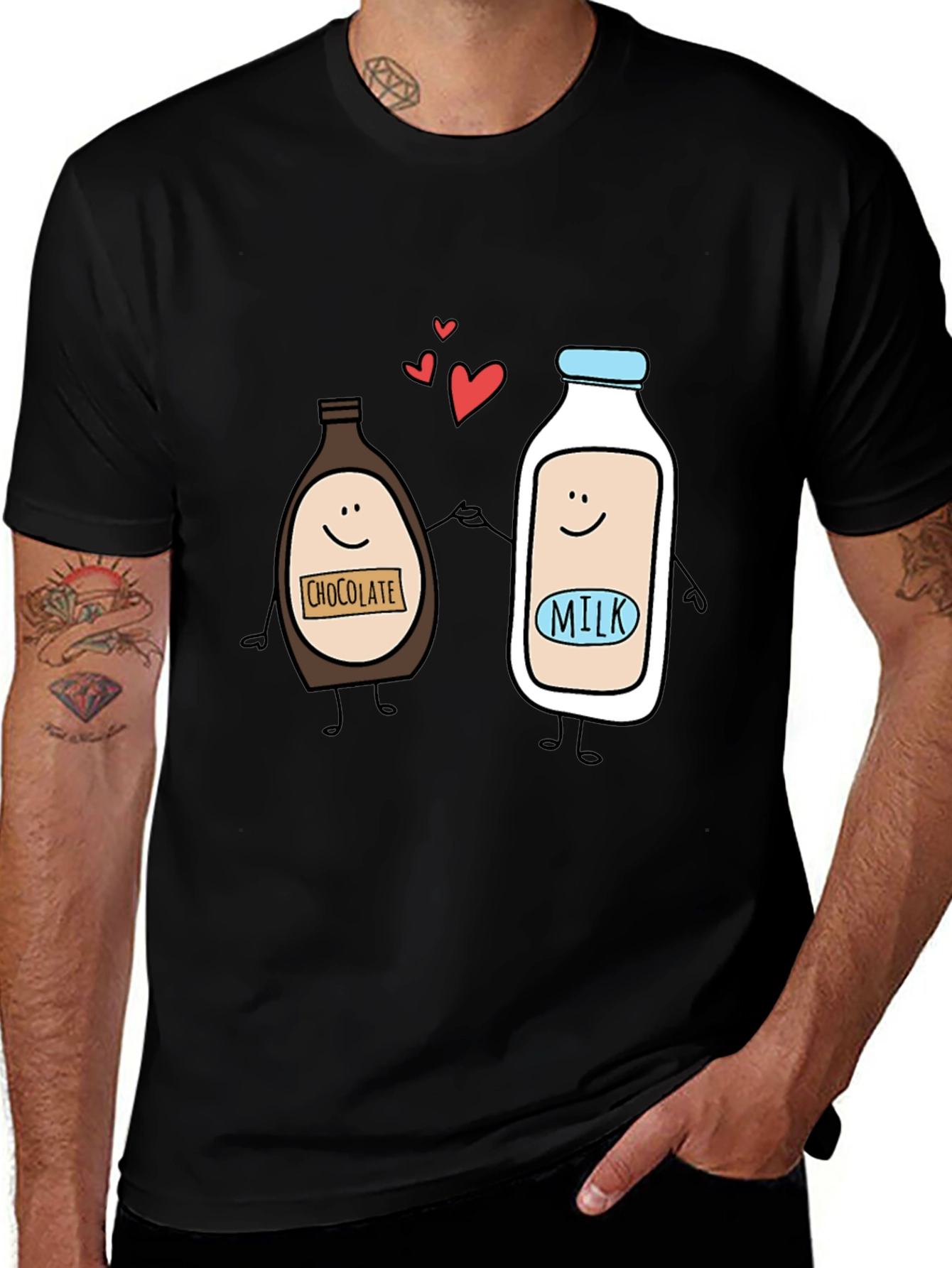 Chocolate Milk Love Tee - Cute Cartoon Design Shirt