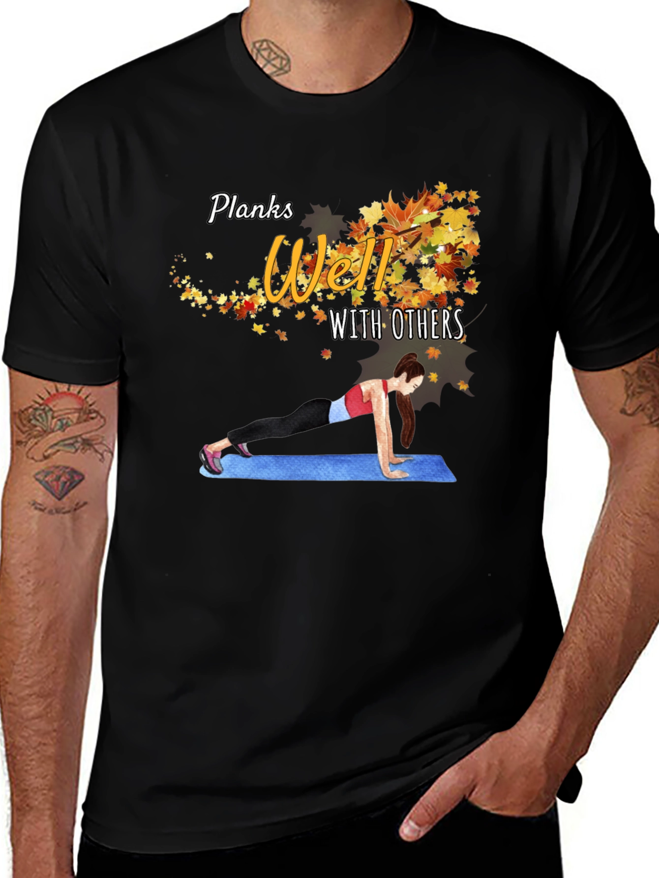 Variant 11 of Planks Well With Others Graphic Tee