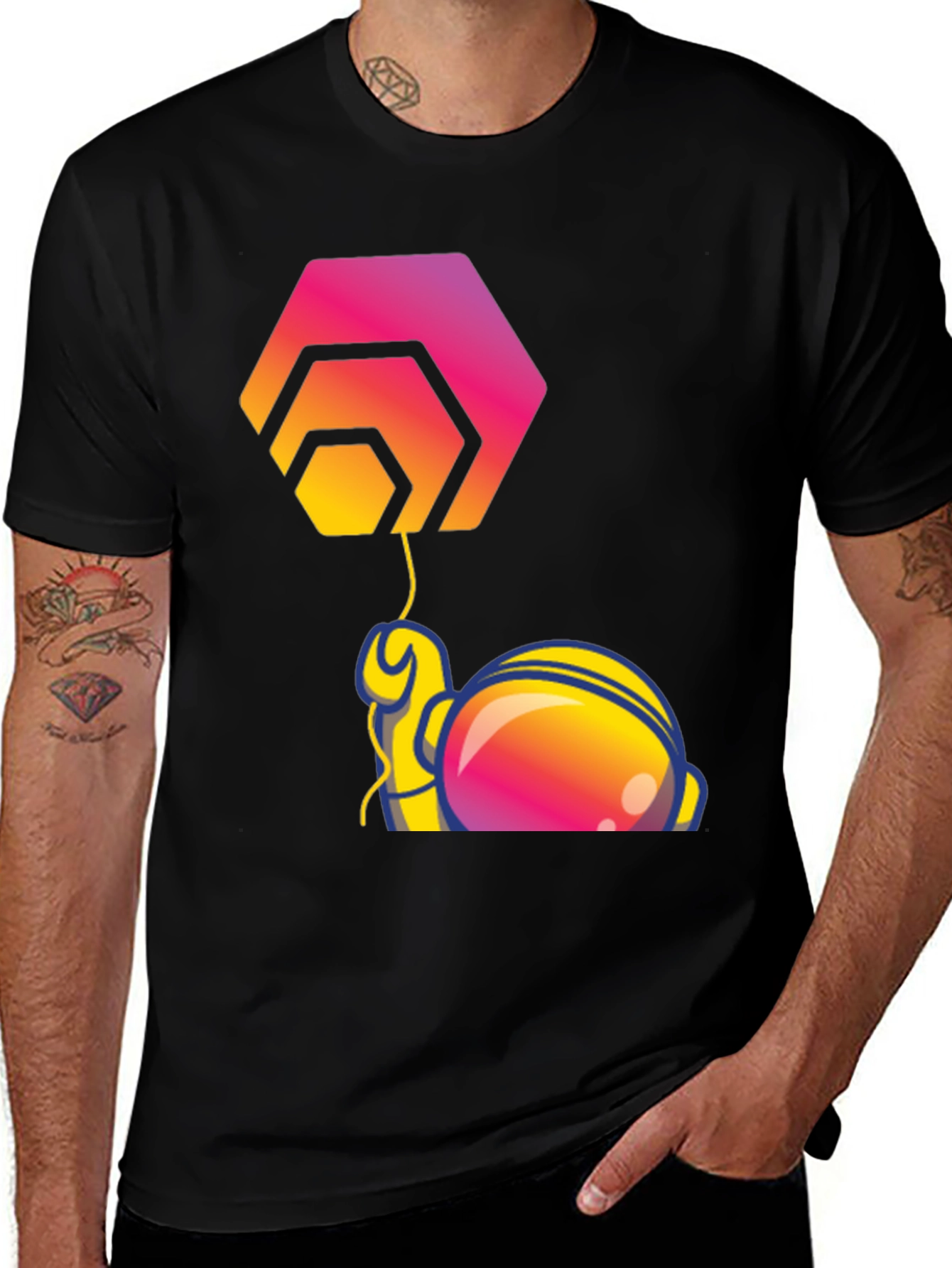 HEX Astronaut T-Shirt - Crypto Fashion