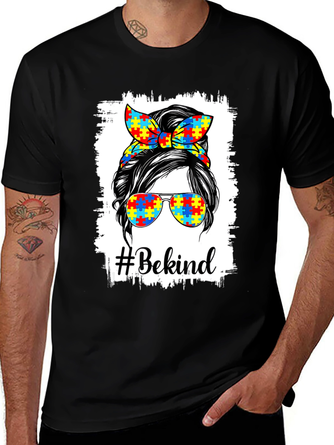 Variant 23 of Be Kind Autism Awareness T-Shirt