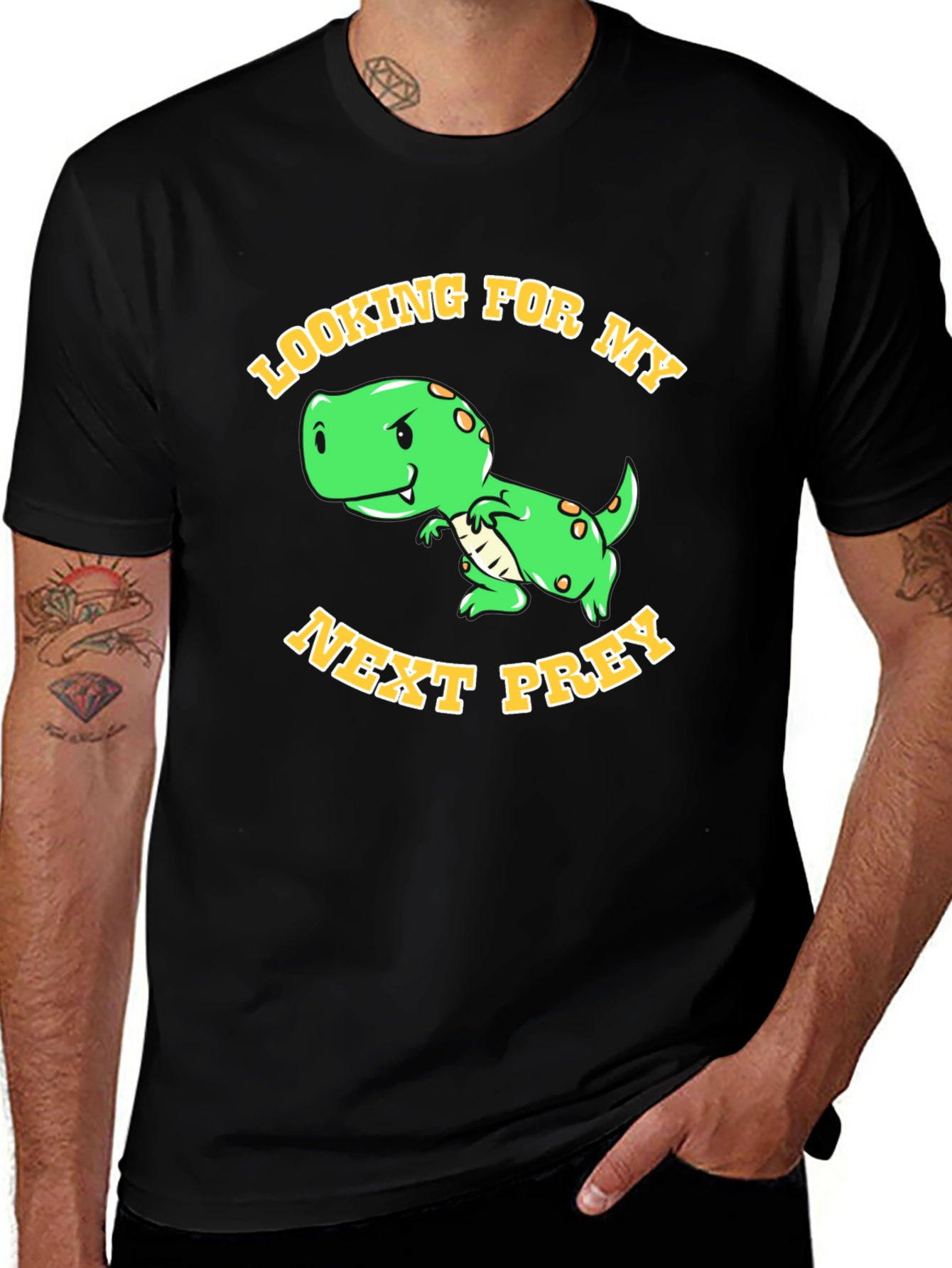 Variant 19 of Dinosaur "Looking for My Next Prey" Graphic T-Shirt