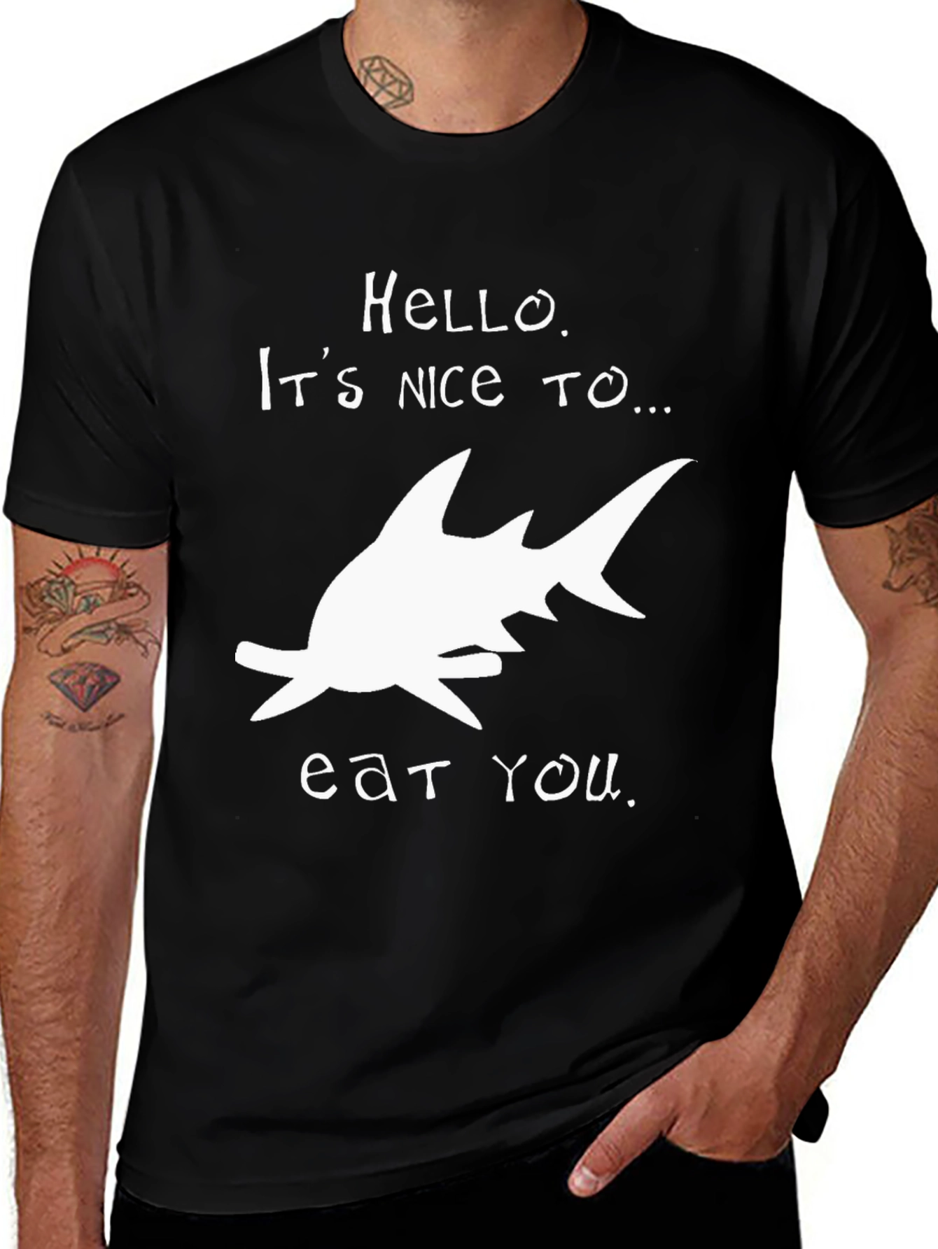 Variant 24 of Shark Humor Graphic Tee