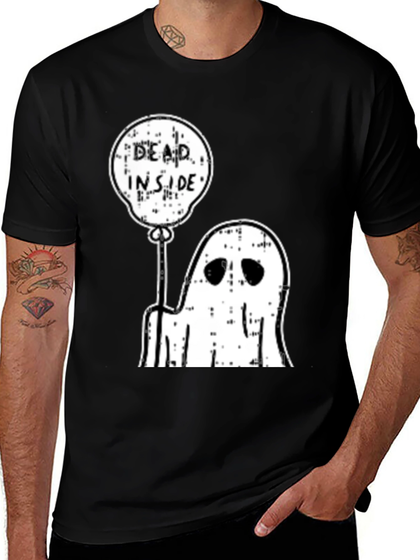 Variant 21 of Dead Inside Ghost Balloon Graphic Tee