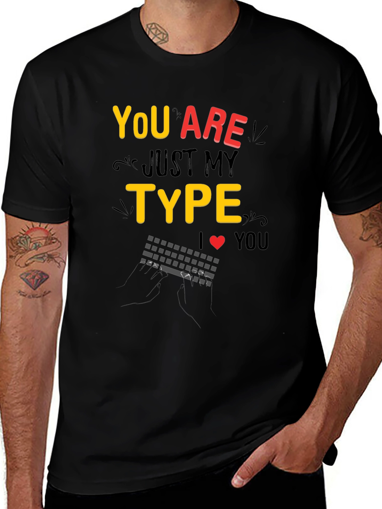 Variant 4 of You Are Just My Type T-Shirt, Gamer Tee