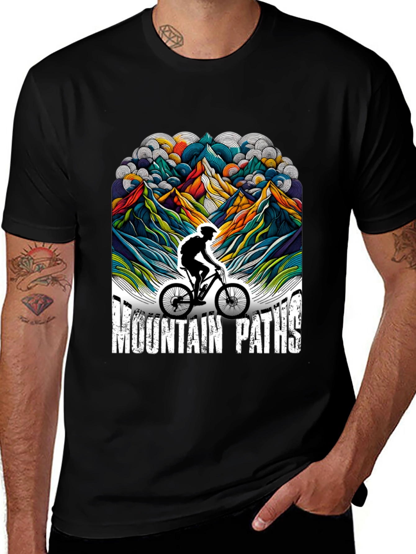Variant 2 of Mountain Paths Graphic Tee - Ride in Style