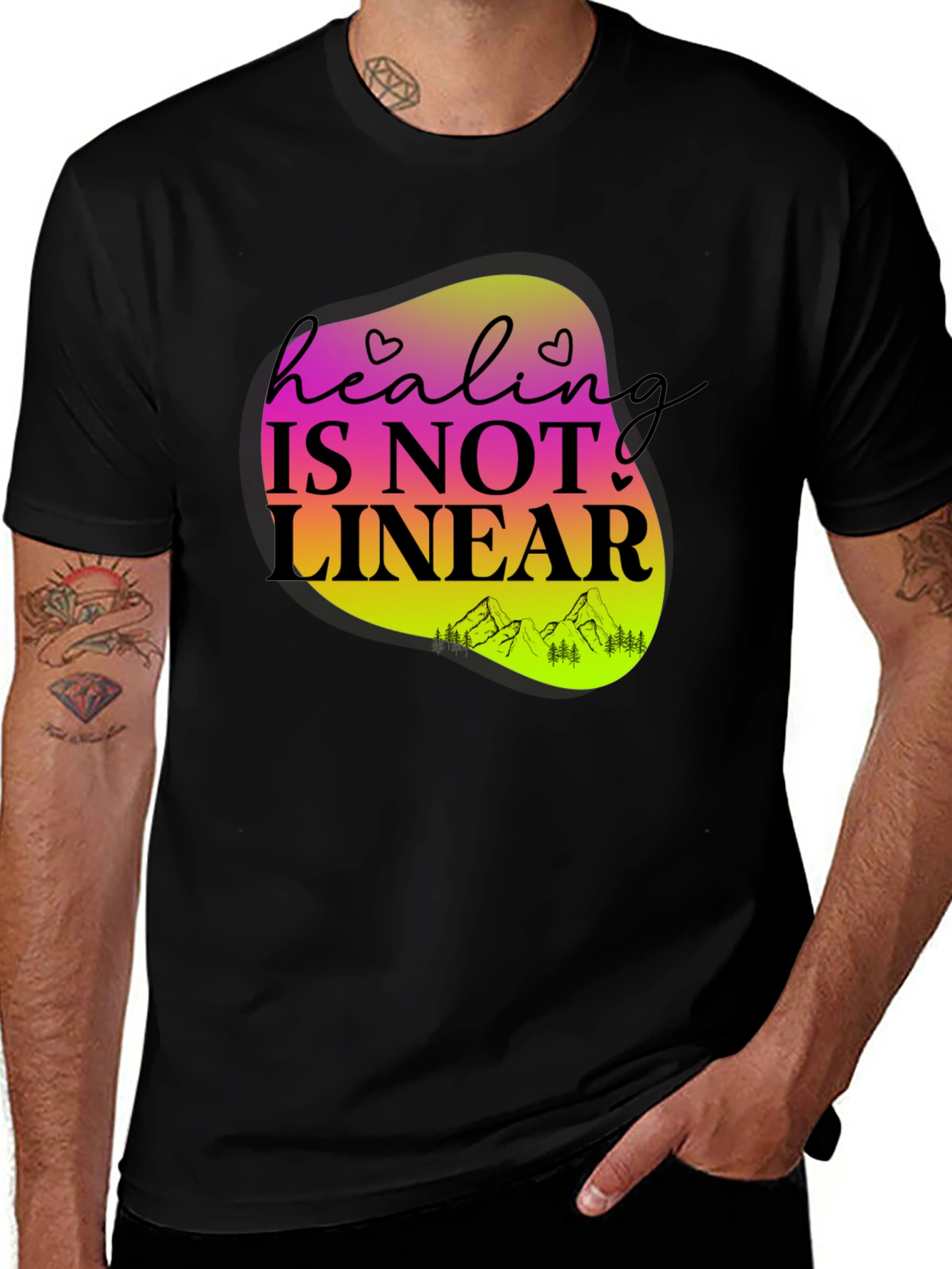 Variant 9 of Healing is Not Linear Graphic Tee