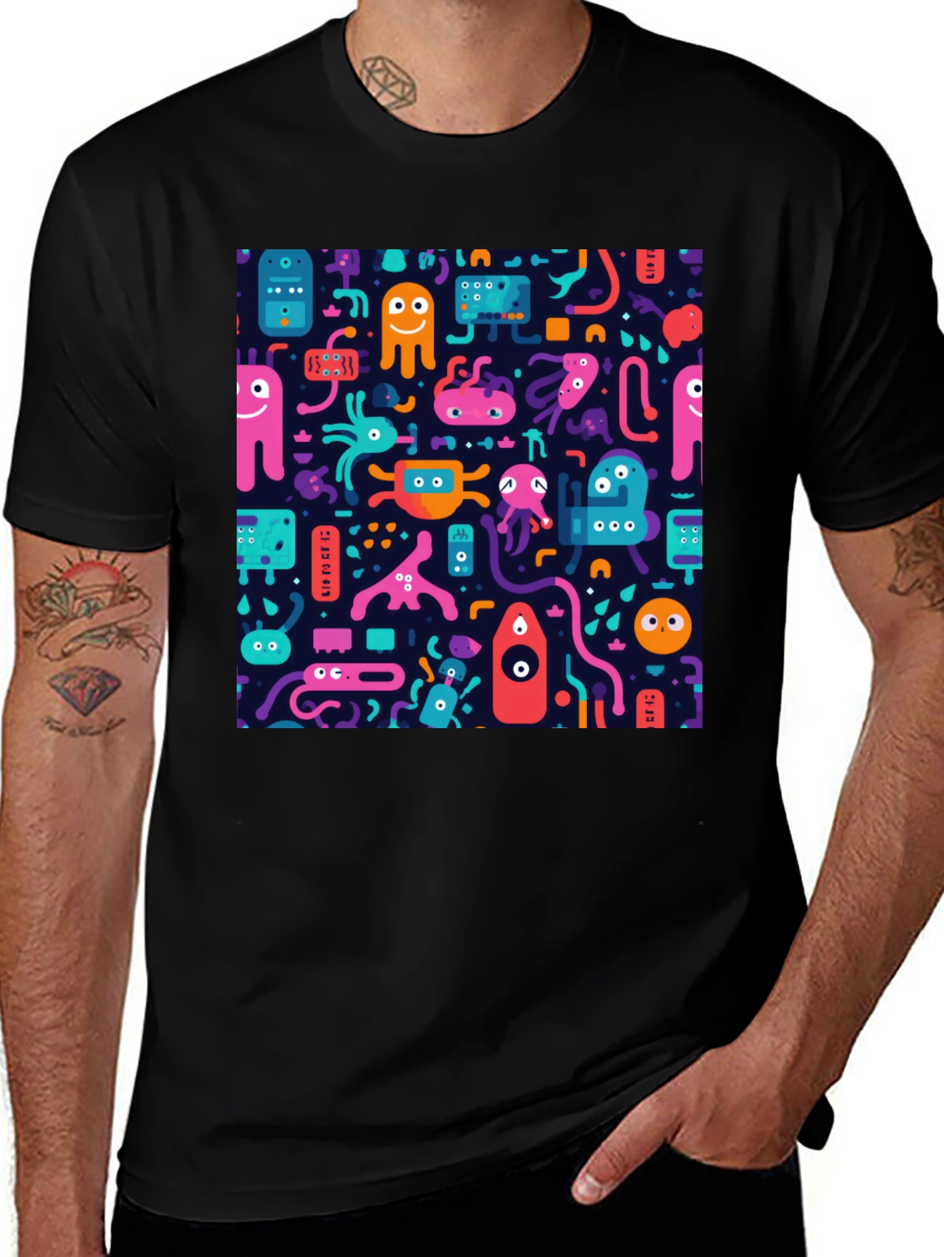 Variant 17 of Monster Mash T-Shirt: Funky Graphic Tee for Bold Style