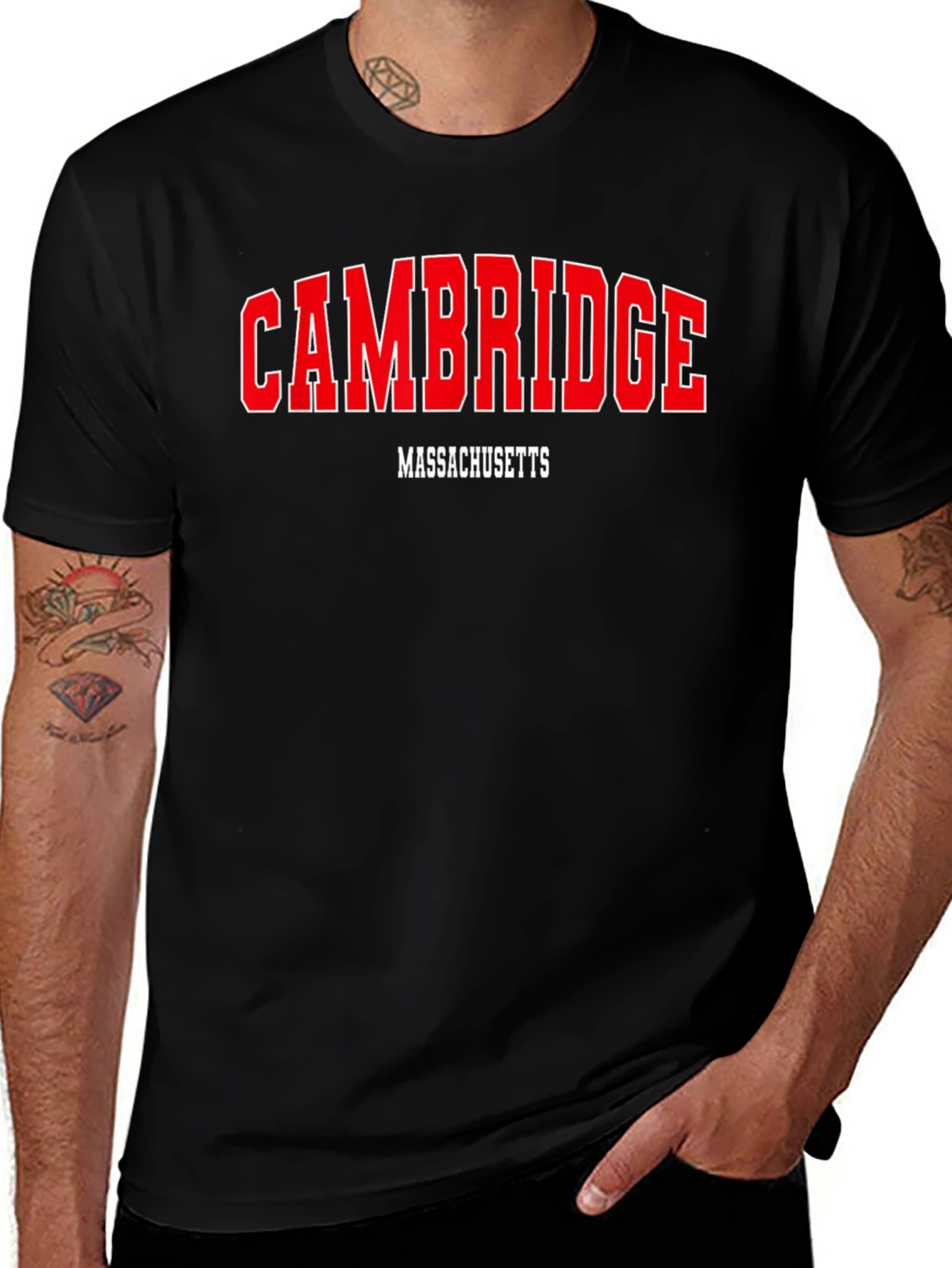 Cambridge Massachusetts T-Shirt - Classic College Style