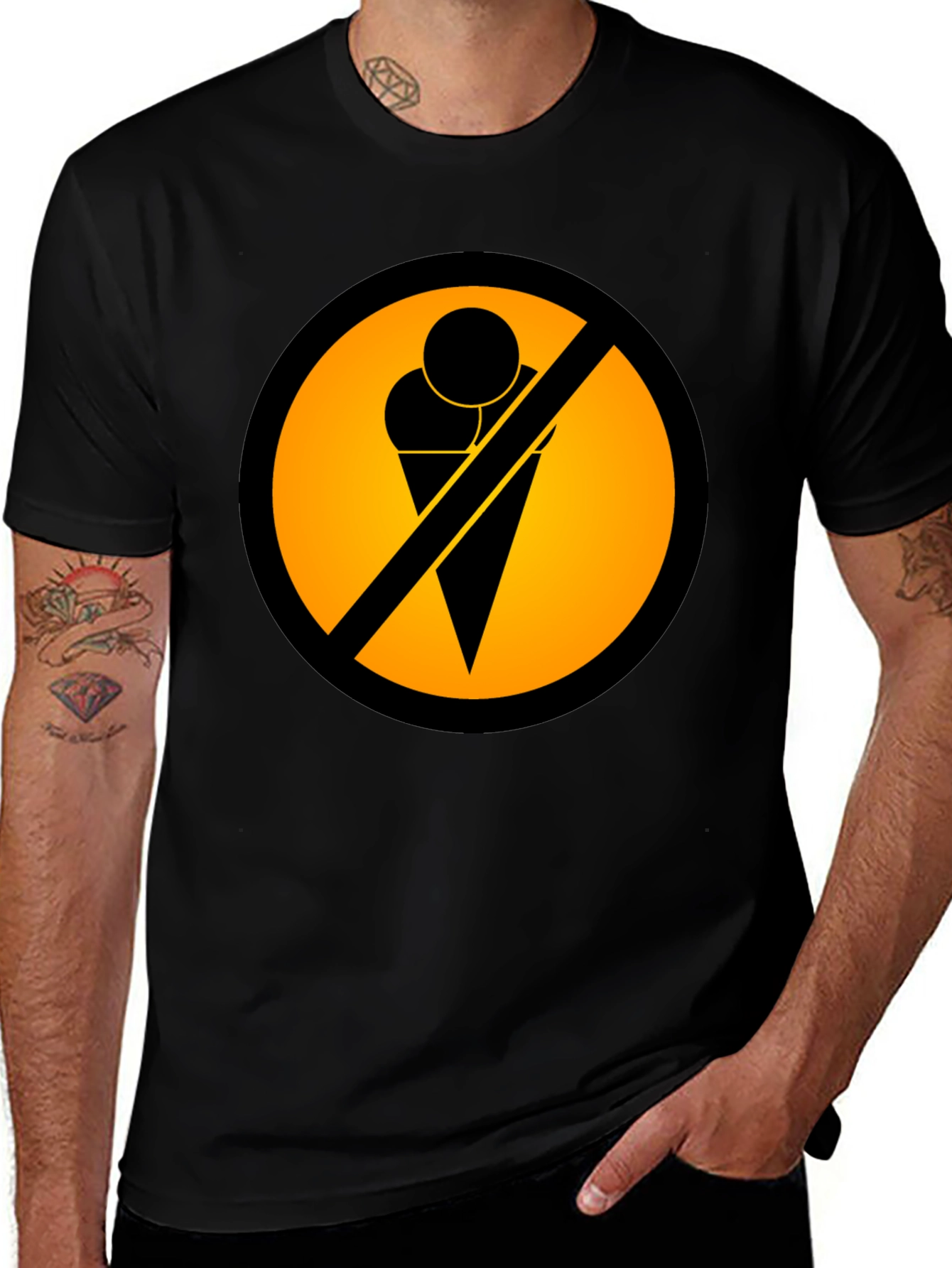 Variant 16 of No Ice Cream T-Shirt - Novelty Graphic Tee