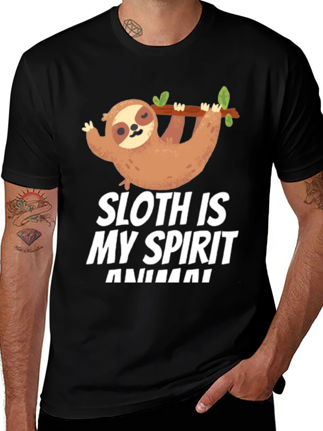 Variant 22 of Sloth Spirit Animal T-Shirt Funny Cute Graphic Tee