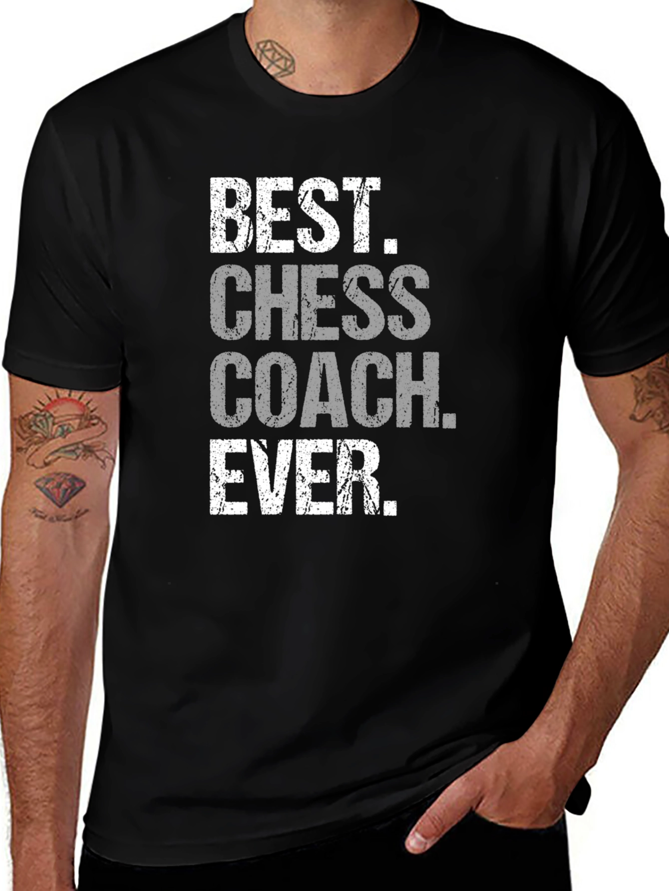 Variant 2 of Best Chess Coach Ever T-Shirt - Black