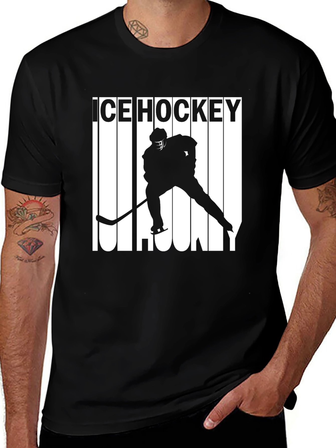 Variant 28 of Ice Hockey Graphic T-Shirt