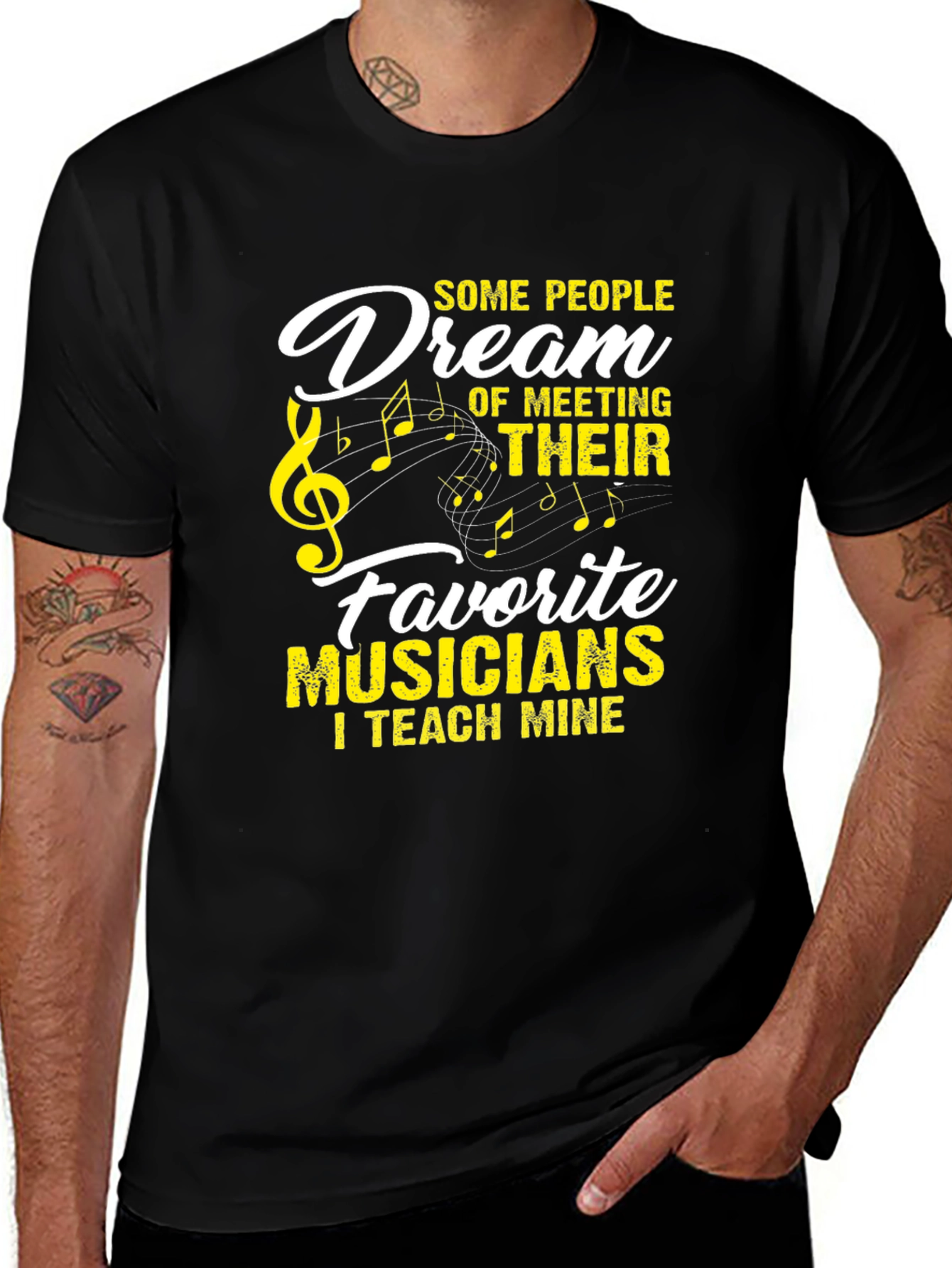 Variant 6 of Musician Teacher Black T-Shirt