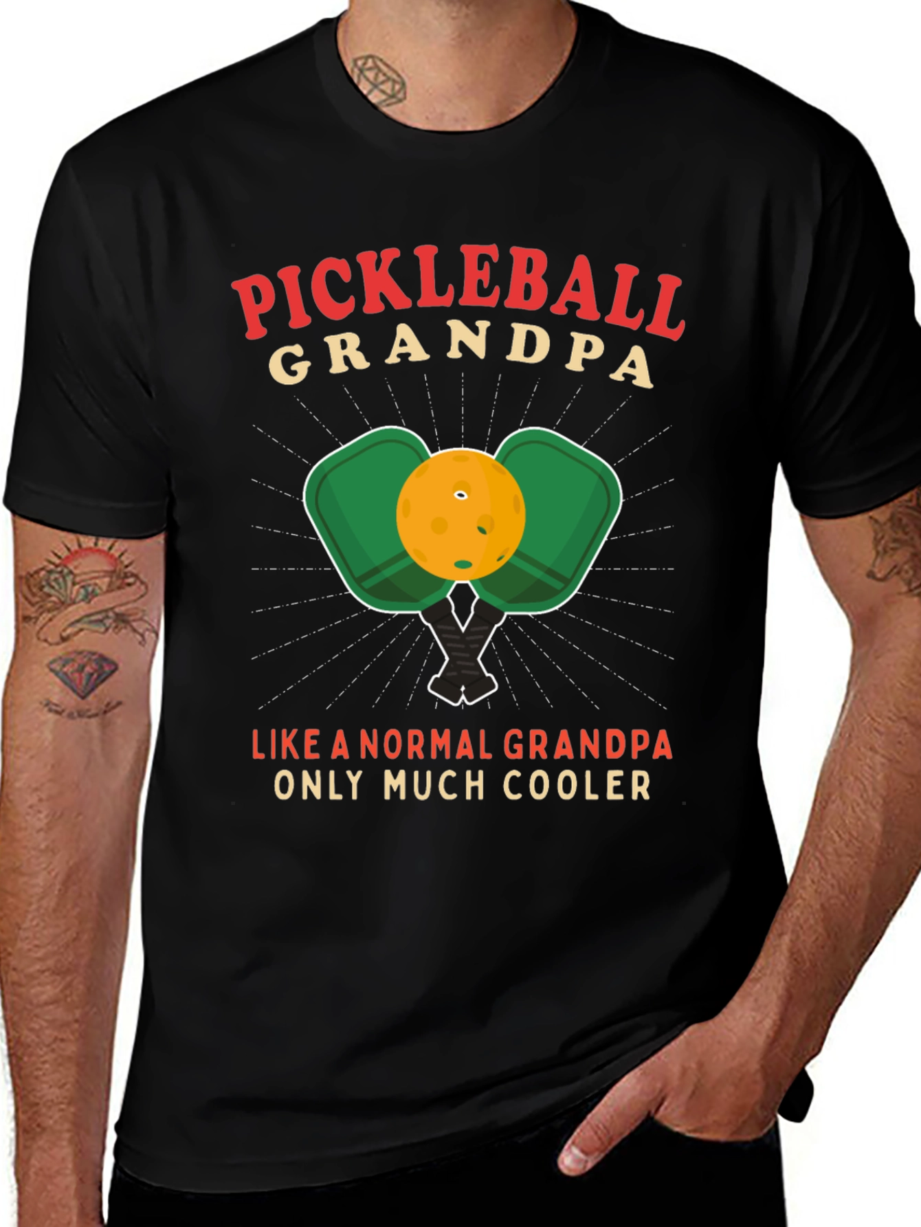 Pickleball Grandpa T-Shirt - Cool Grandpa Edition!