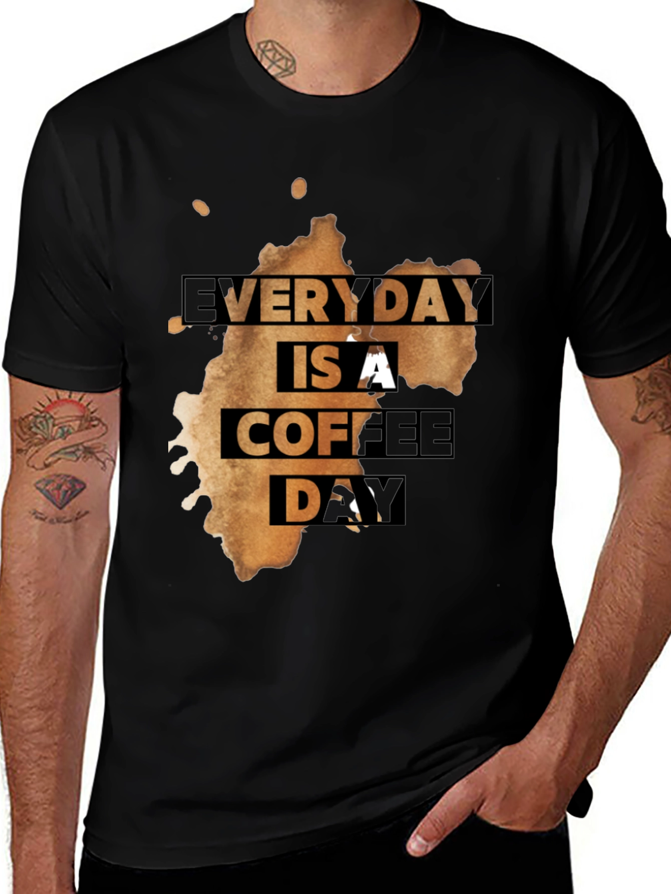 Variant 14 of Coffee Day T-Shirt - Everyday is Coffee Day Design