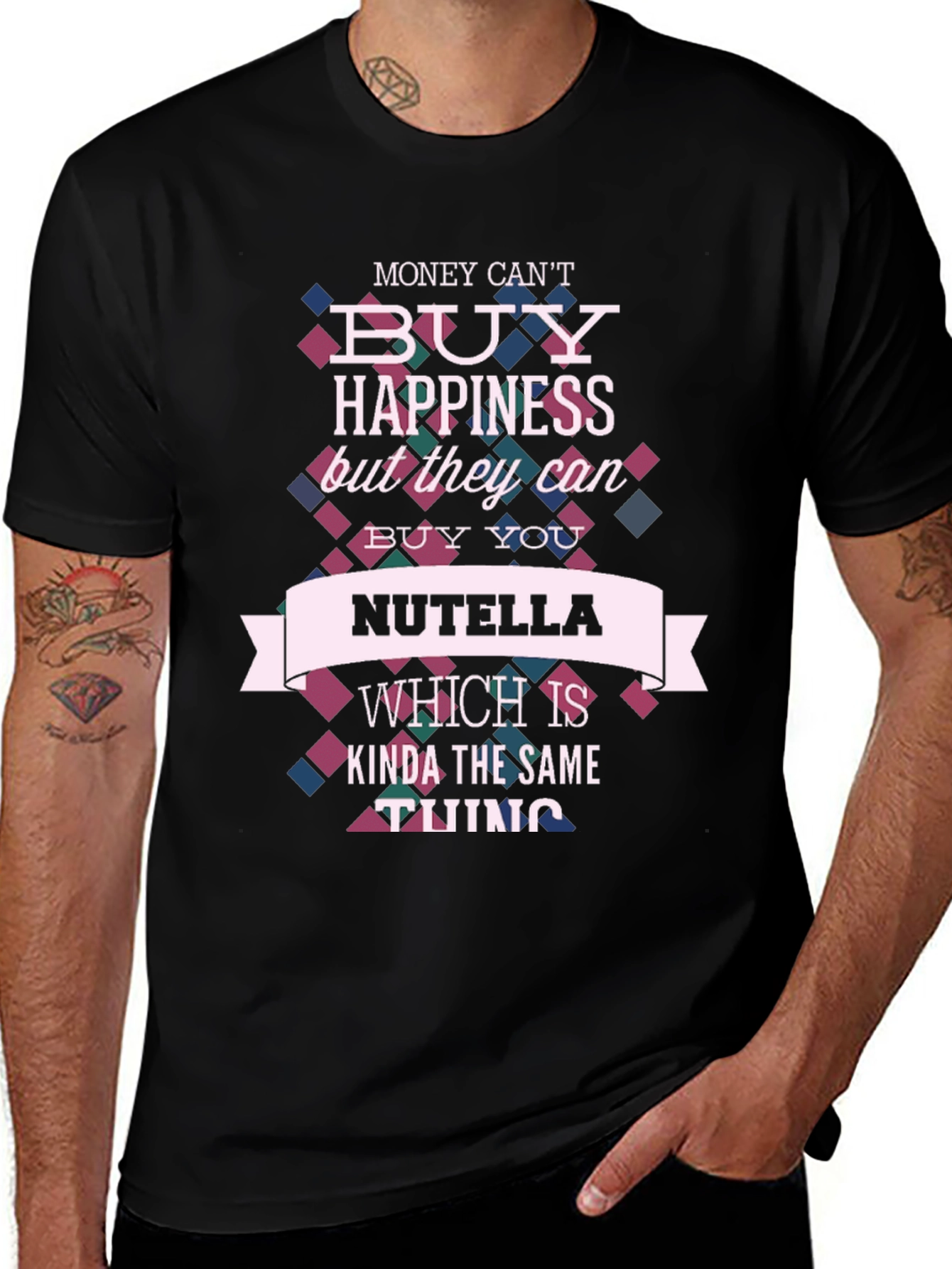 Variant 6 of Nutella Happiness T-Shirt - Funny Novelty Tee