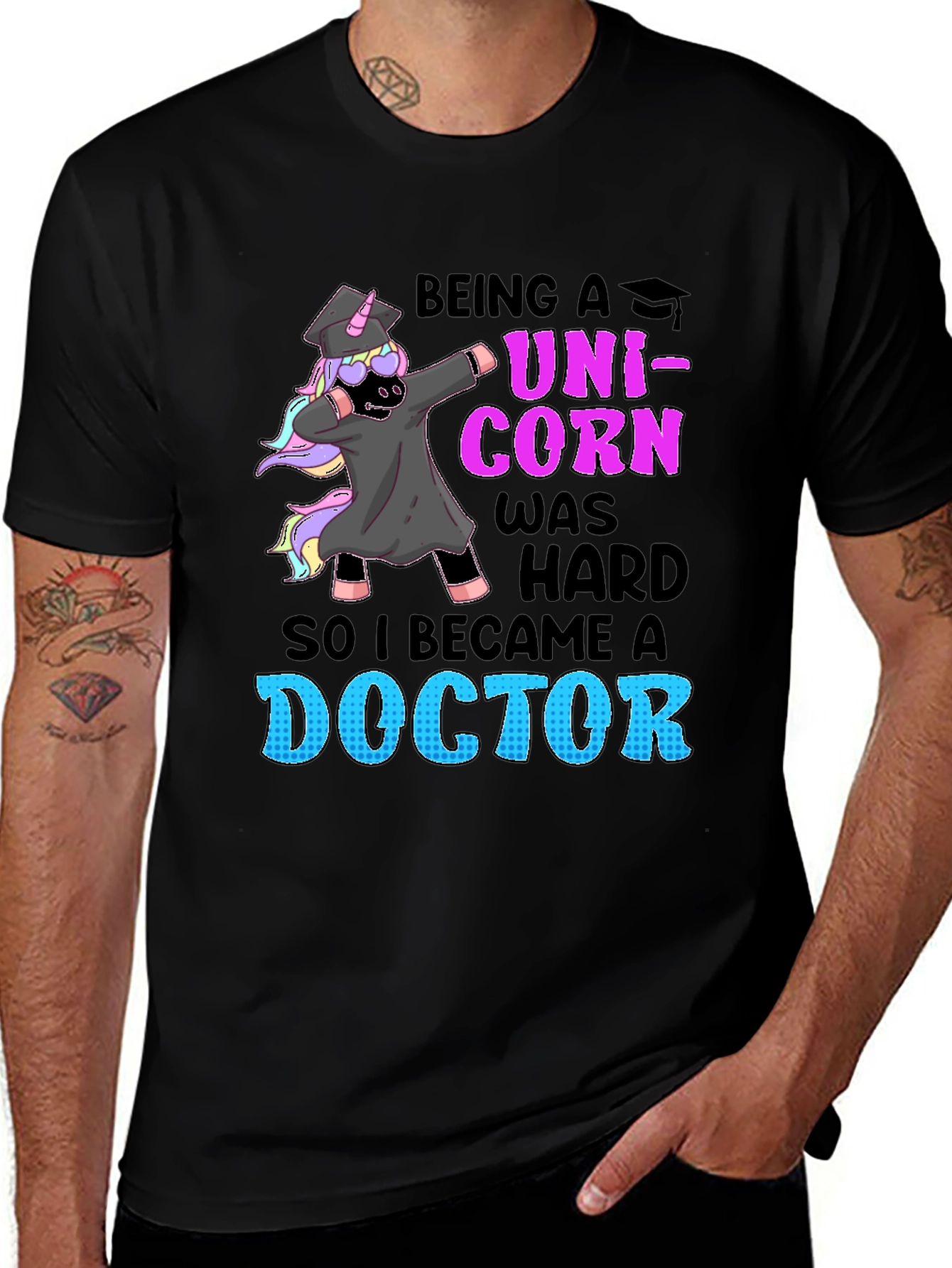 Variant 15 of Unicorn Doctor Graduation T-Shirt