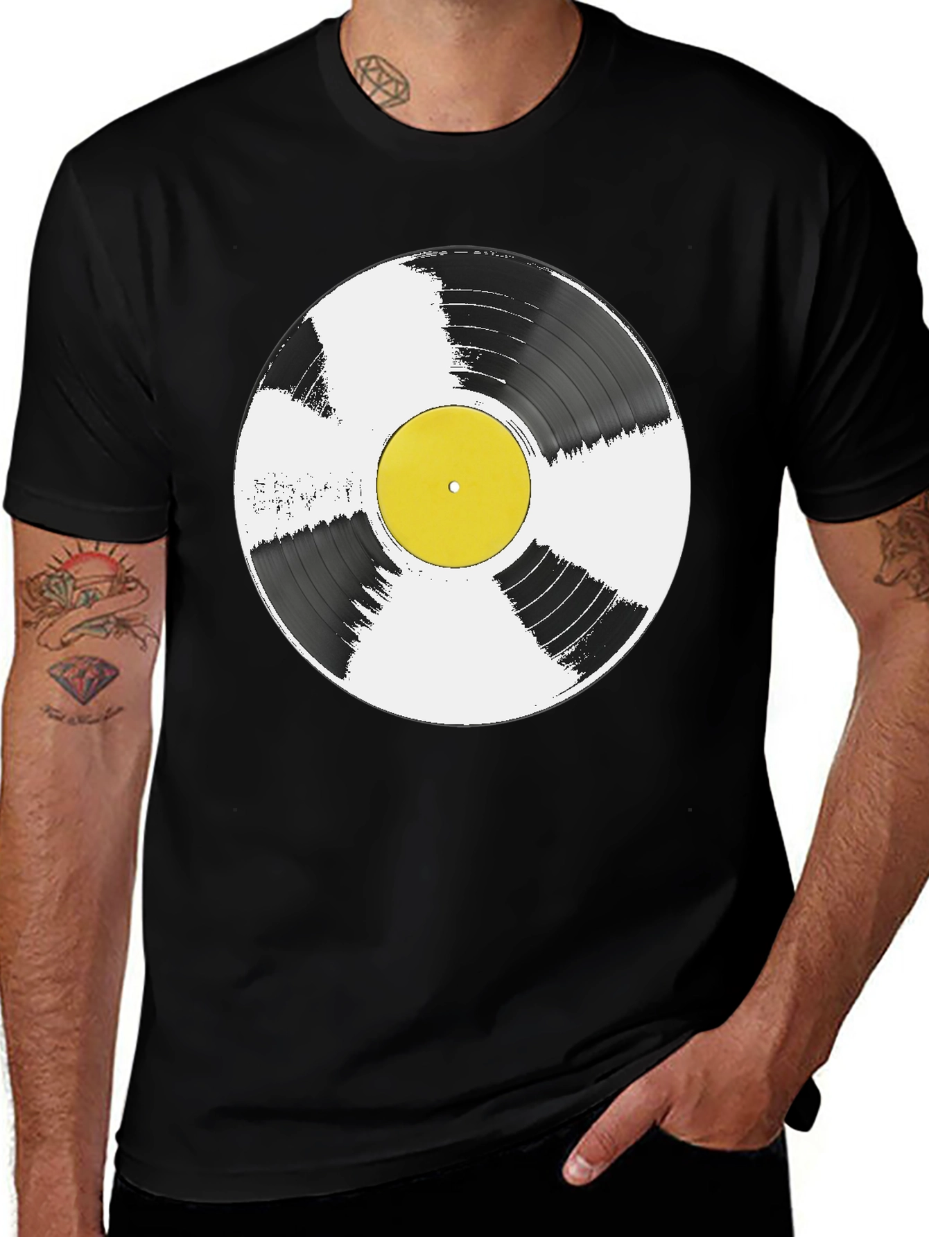 Variant 26 of Vinyl Record Graphic T-Shirt - Music Lover Tee